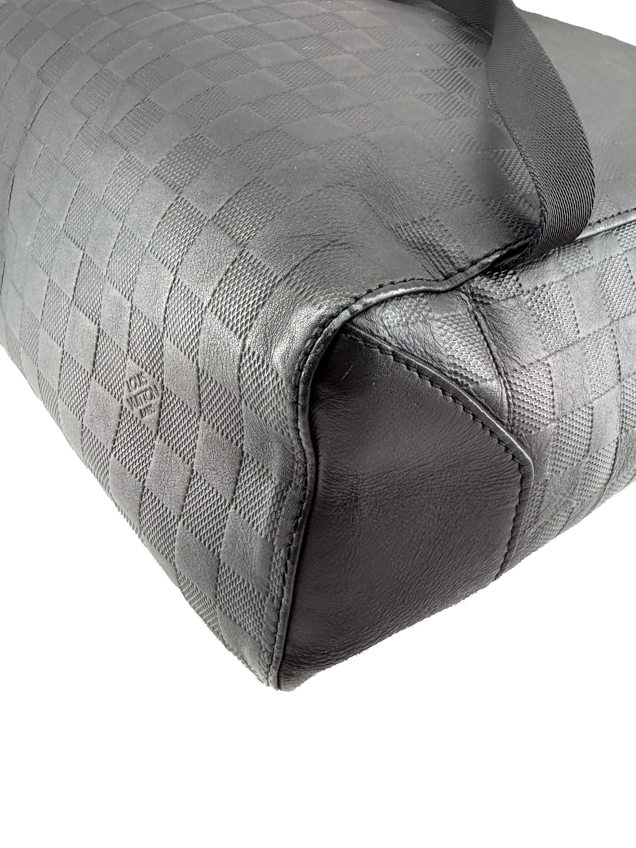 Louis Vuitton black damier infini Campus backpack CA0210