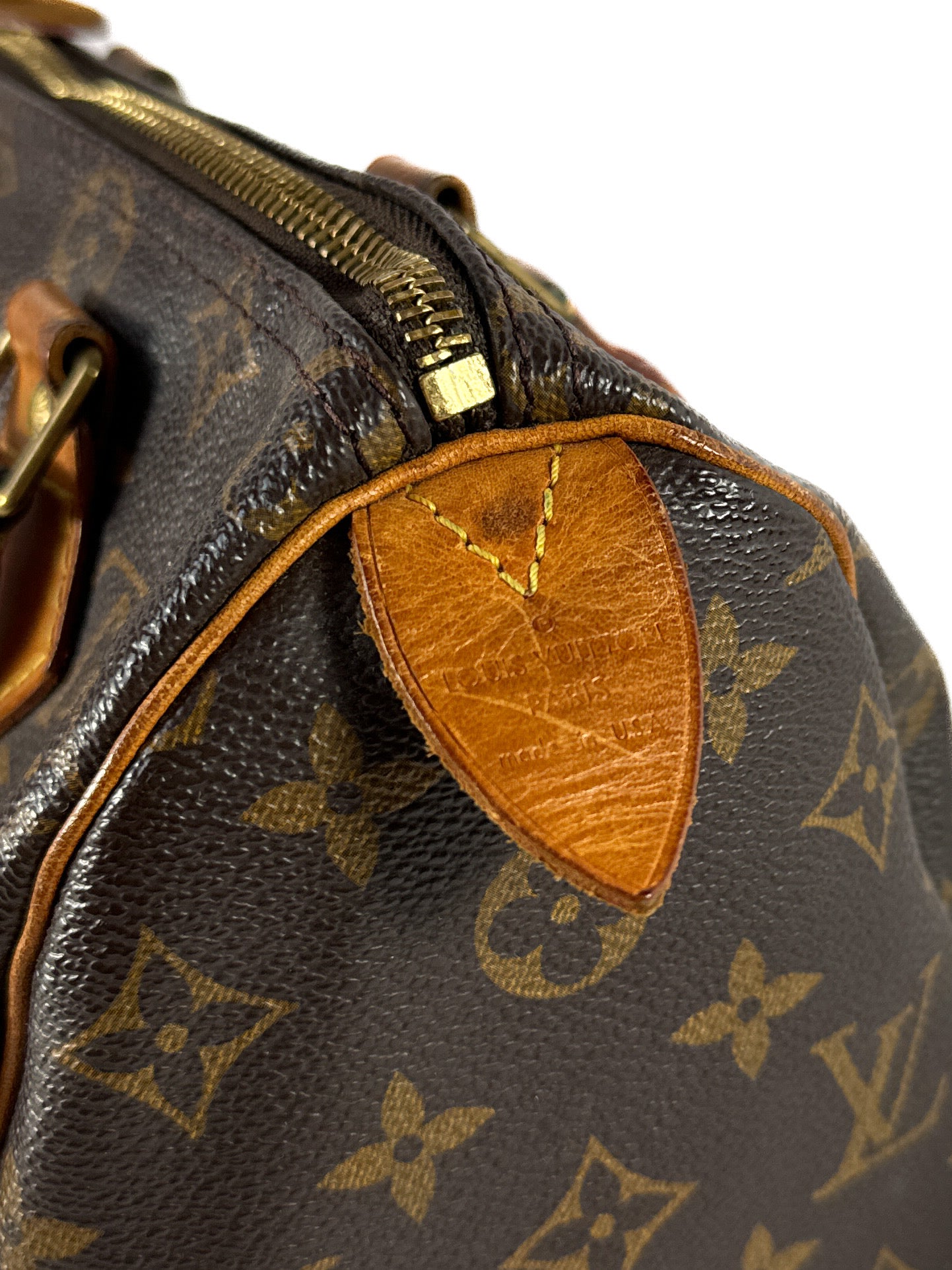 Louis Vuitton monogram speedy 25 SD0929 w/vintage strap