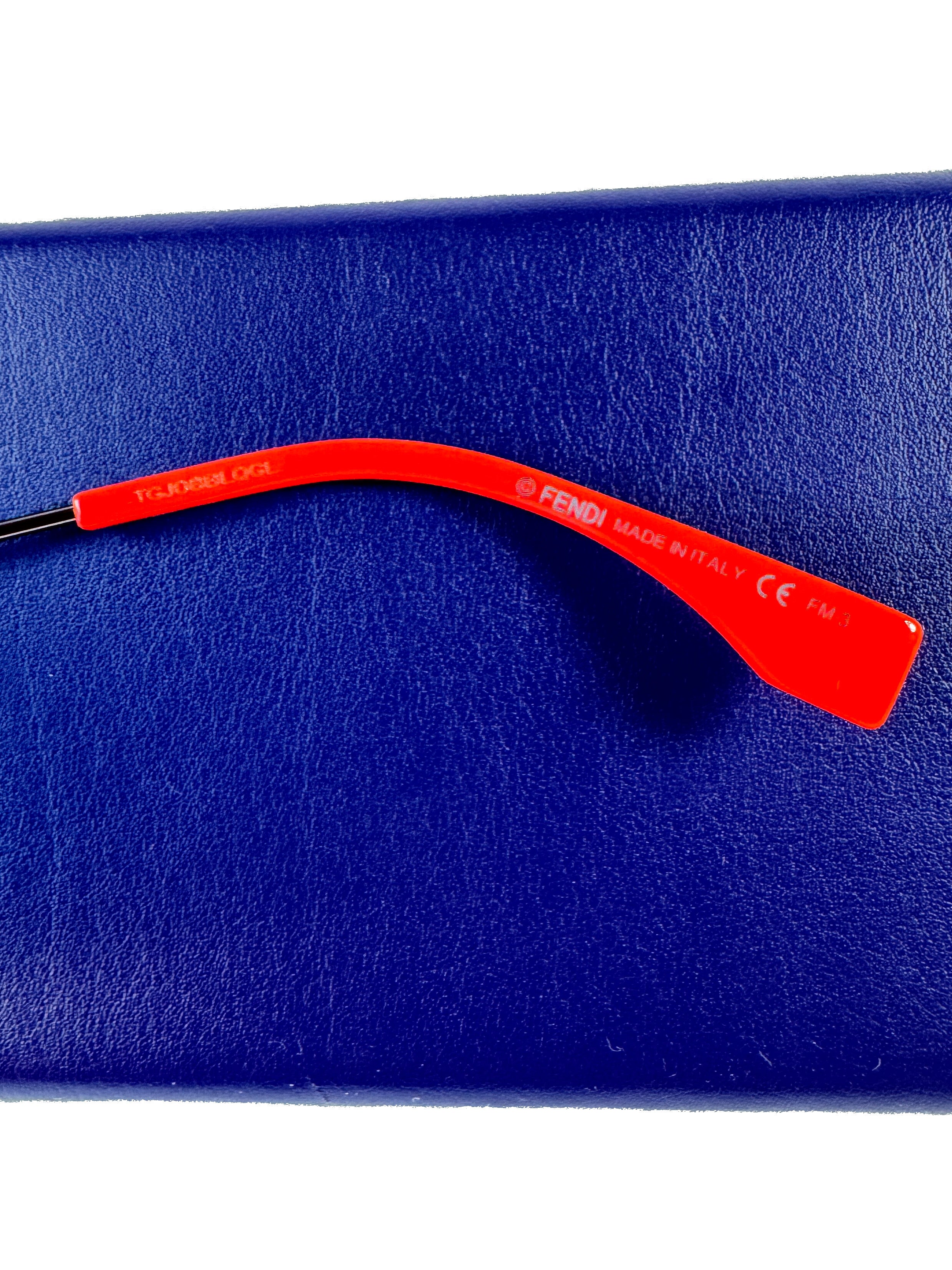 Fendi blue/pink sunglasses CASE