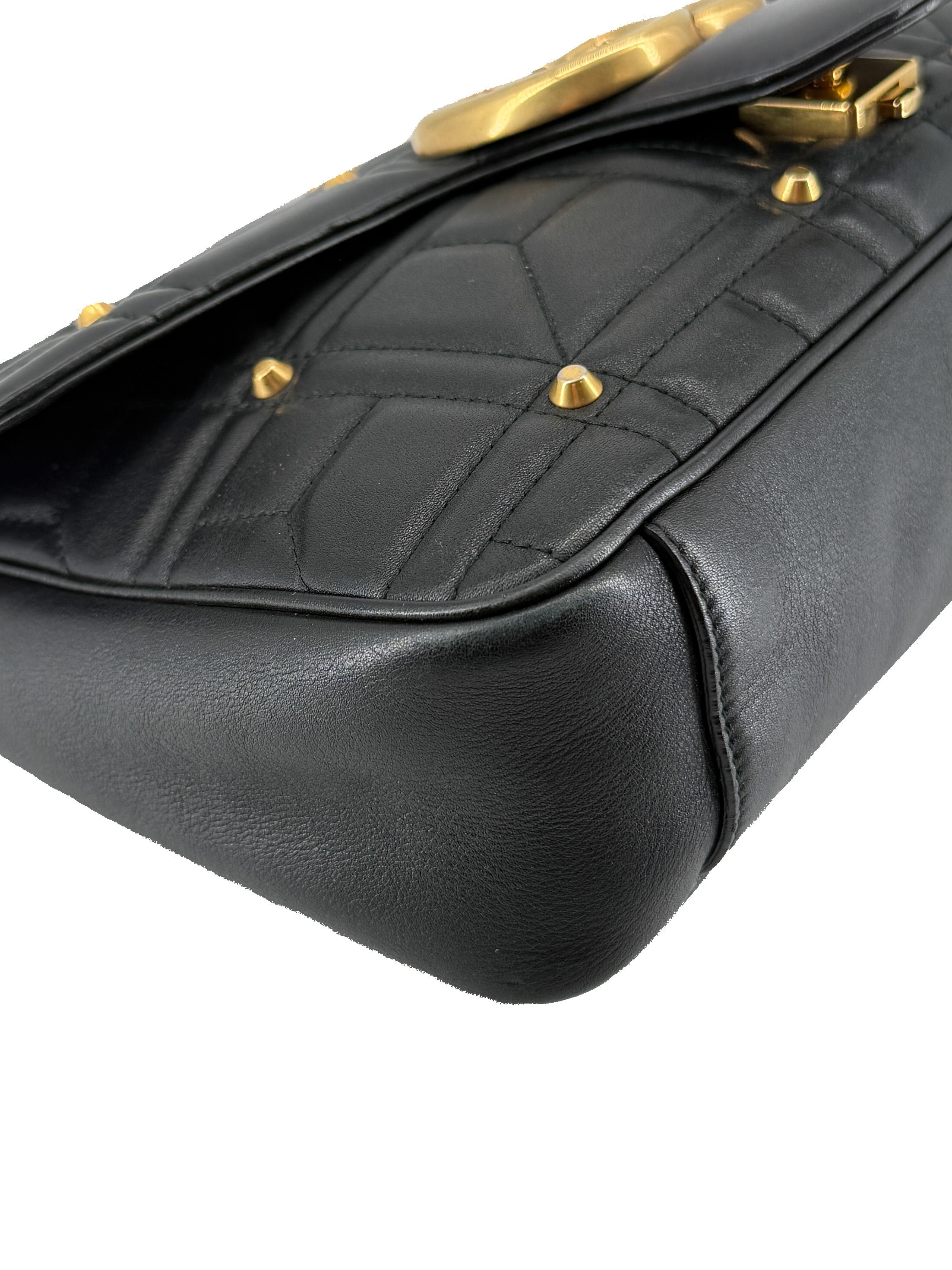 Gucci GG Marmont studded quilted flap bag 443496 467891