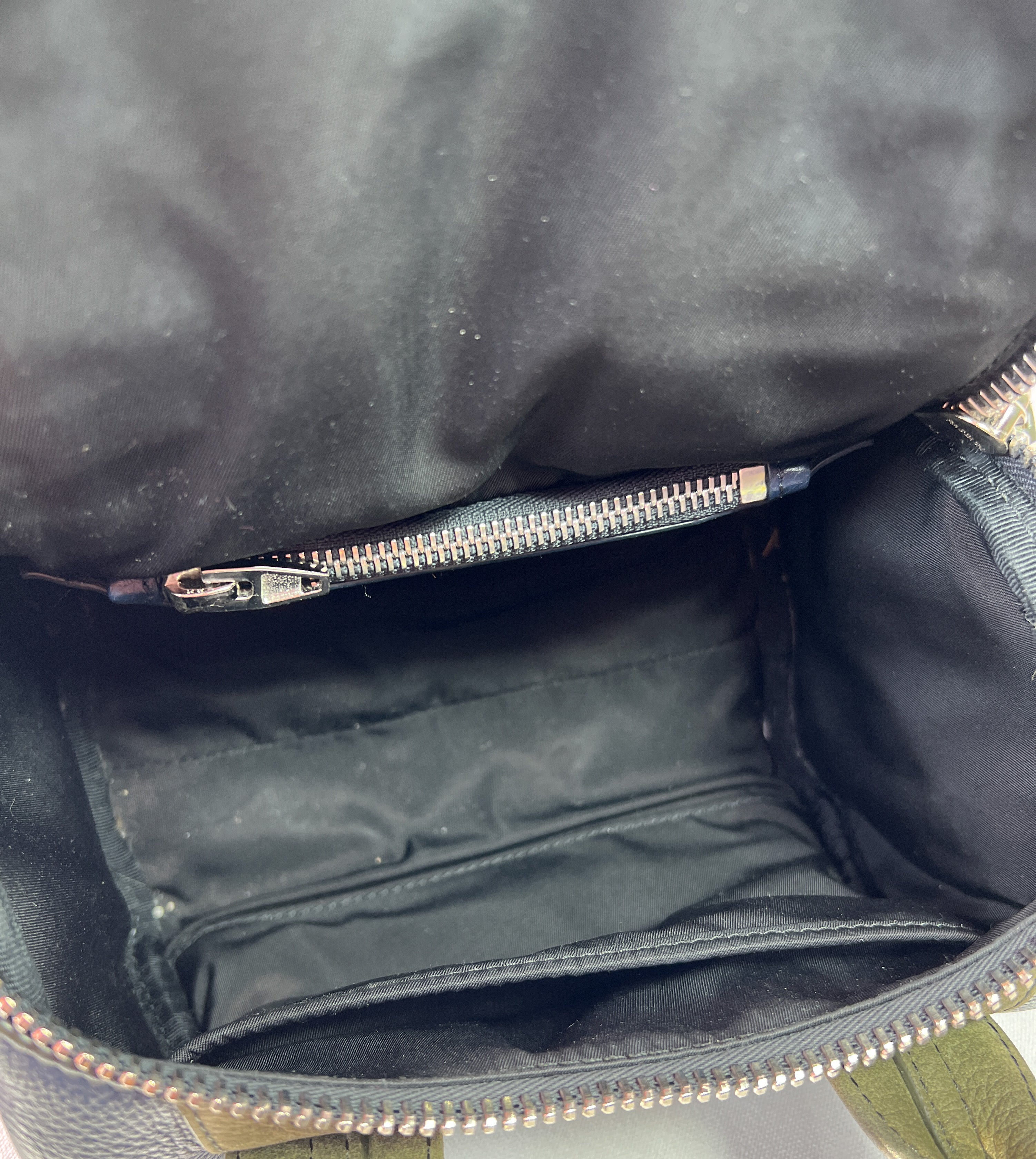 Alexander Wang navy and olive mini rockie rocco crossbody