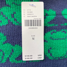 Field Flower navy green frog sweater size M NWT