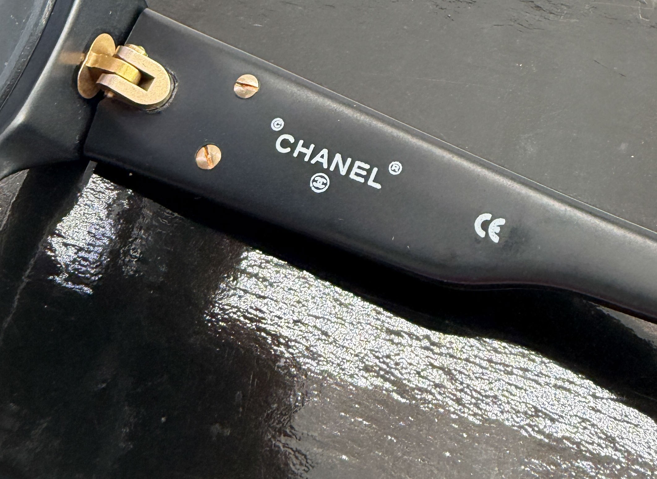 Chanel black vintage Mark sunglasses 01452 BOX