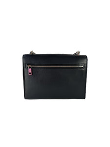 Louis Vuitton black leather mylockme chain BB calfskin bag  BE0221