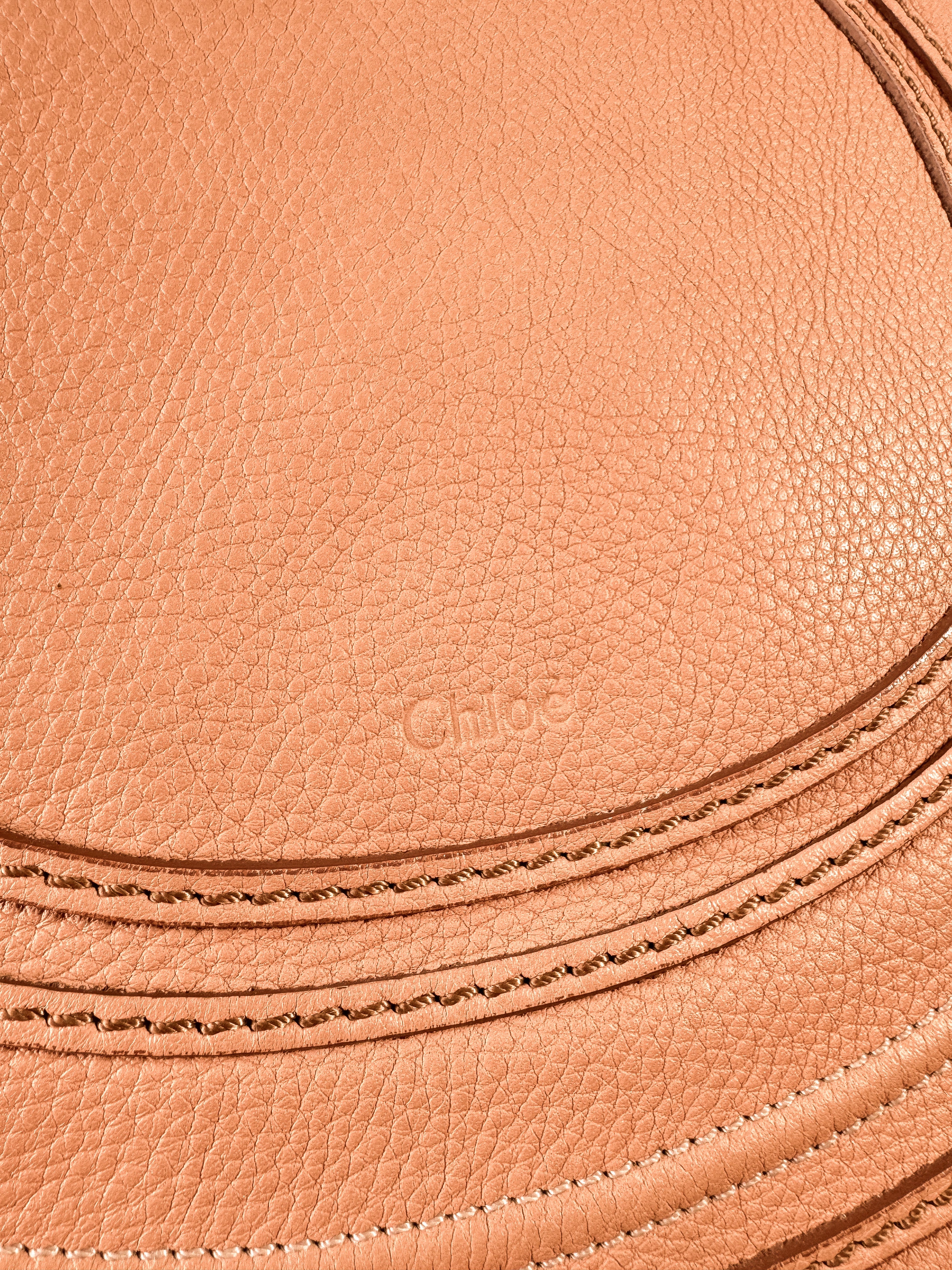 Chloé peach medium Marcie crossbody 01-13-62-65