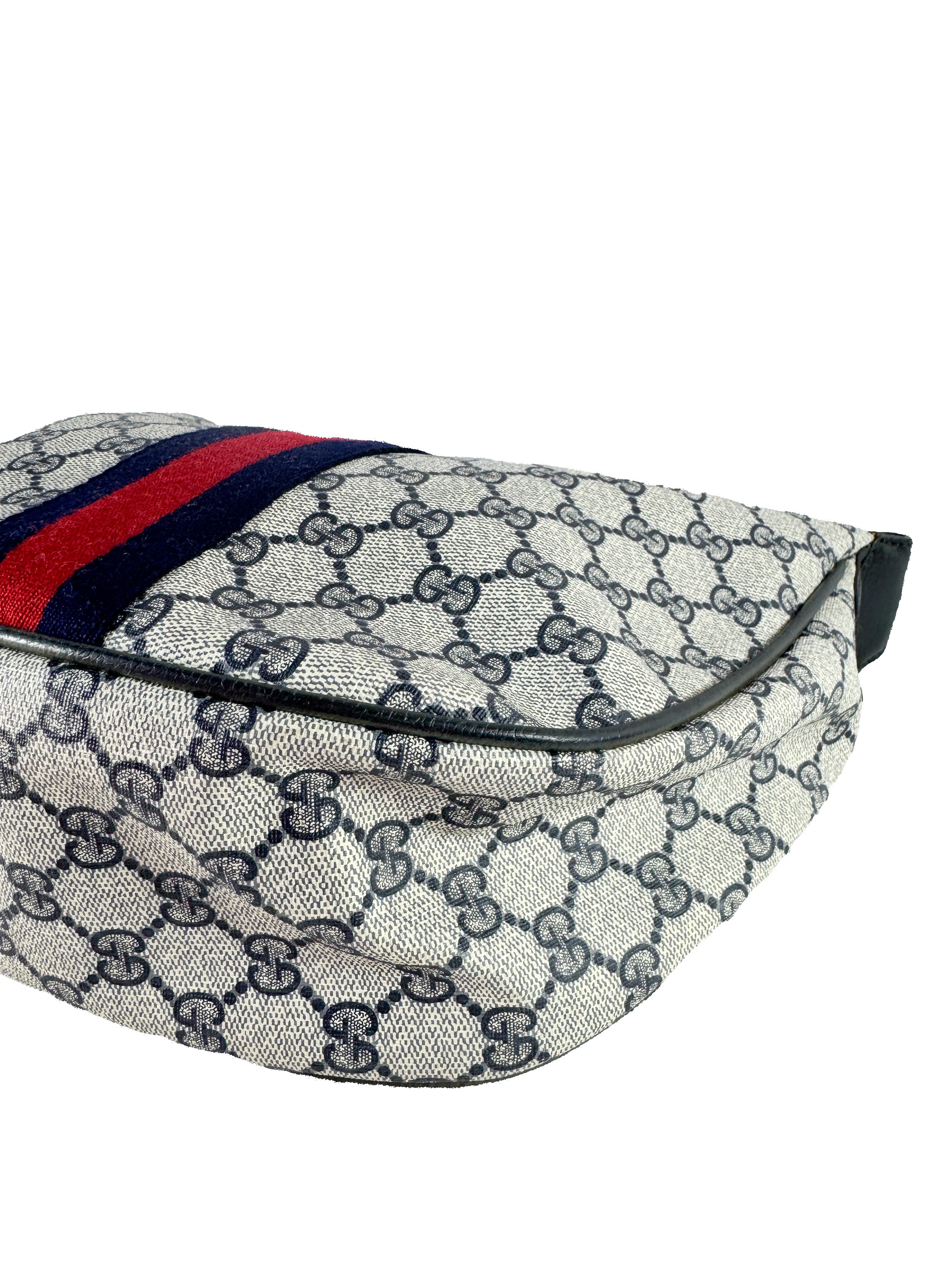 Gucci navy GG sherry line shoulder bag