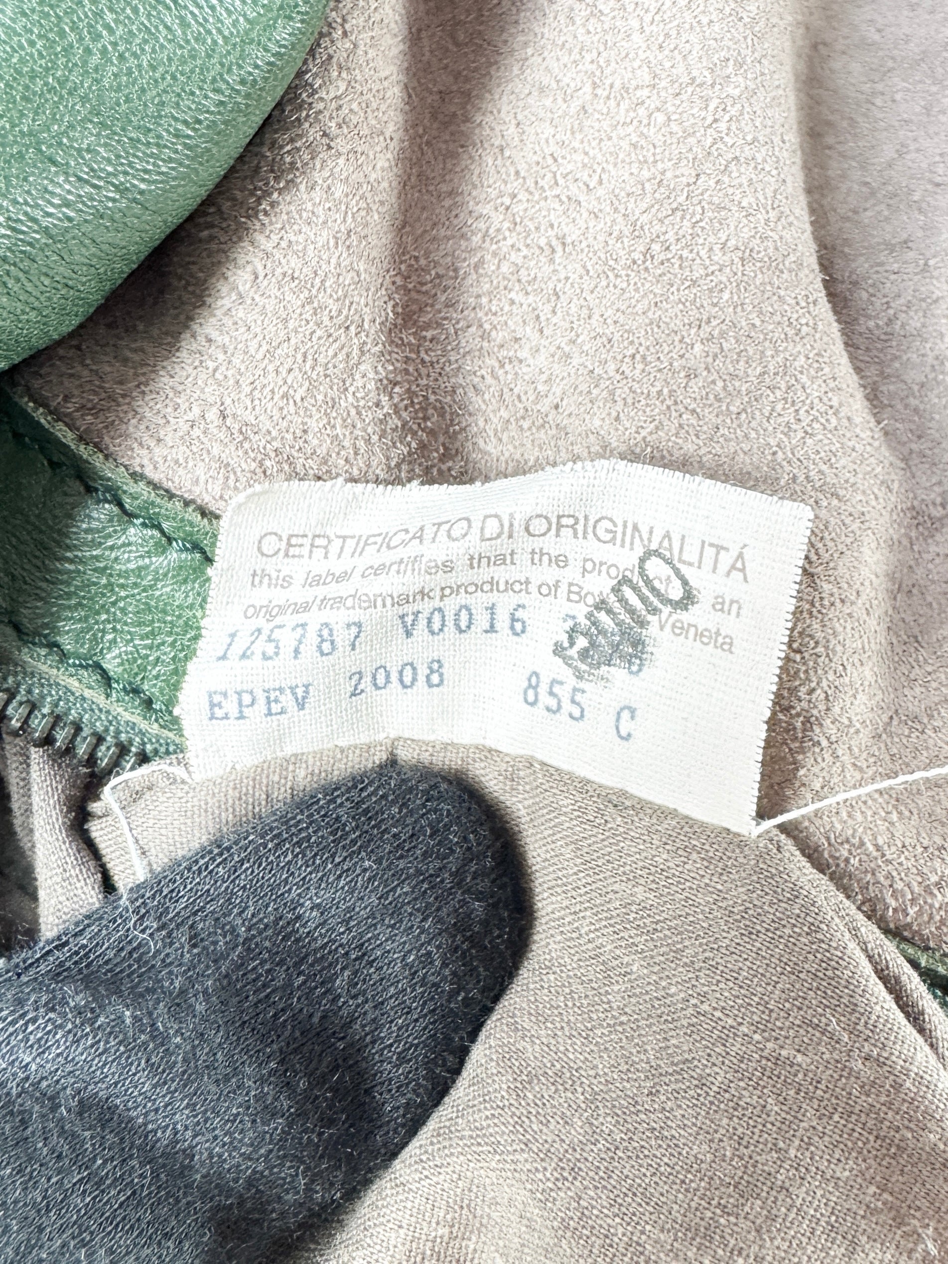 Bottega Veneta green intrecciato campana hobo 125787V00163278