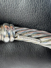 David Yurman sterling silver 14k gold Metro 7MM cable bracelet