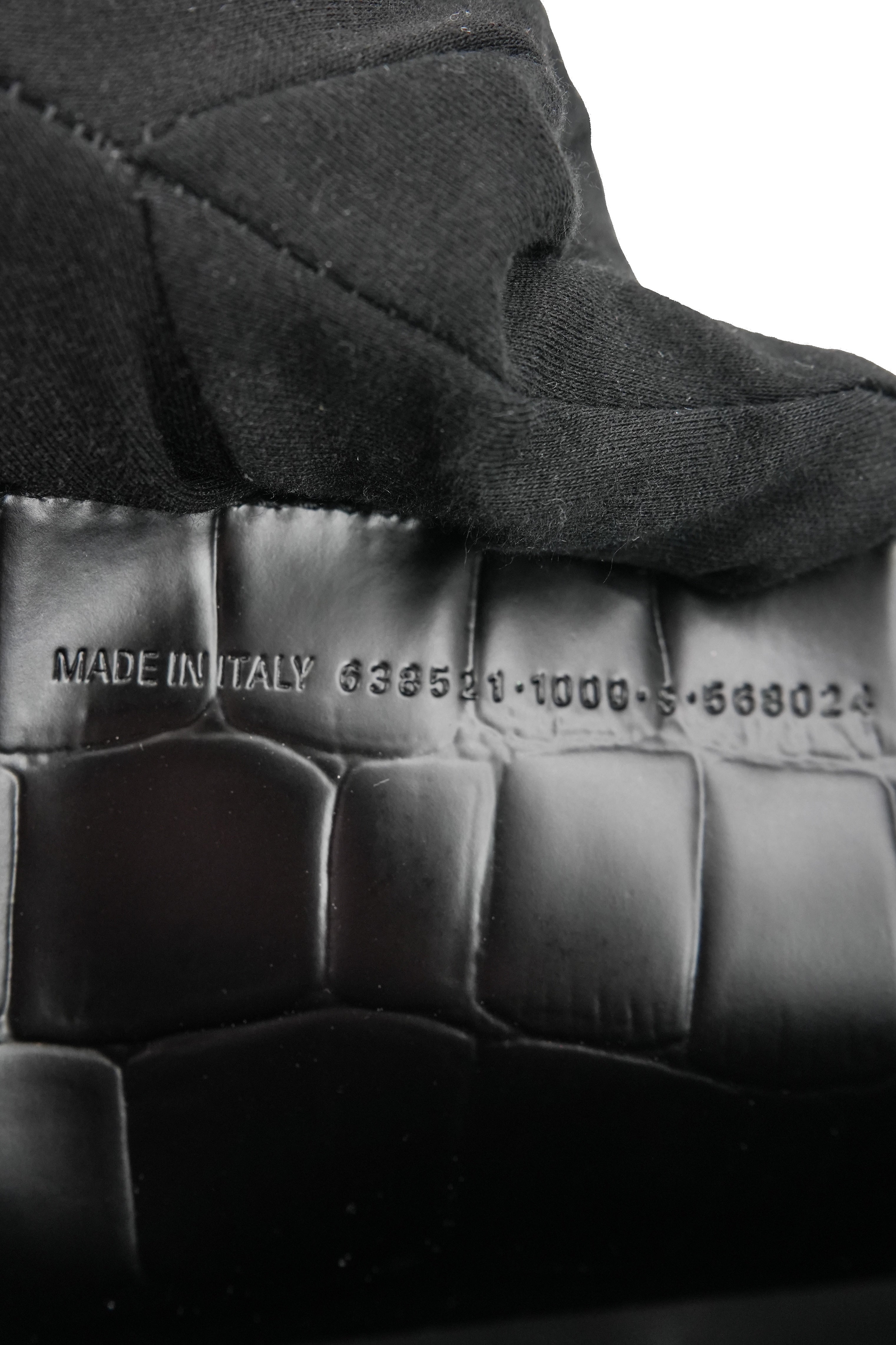 Balenciaga black croc embossed small Neo Classic City