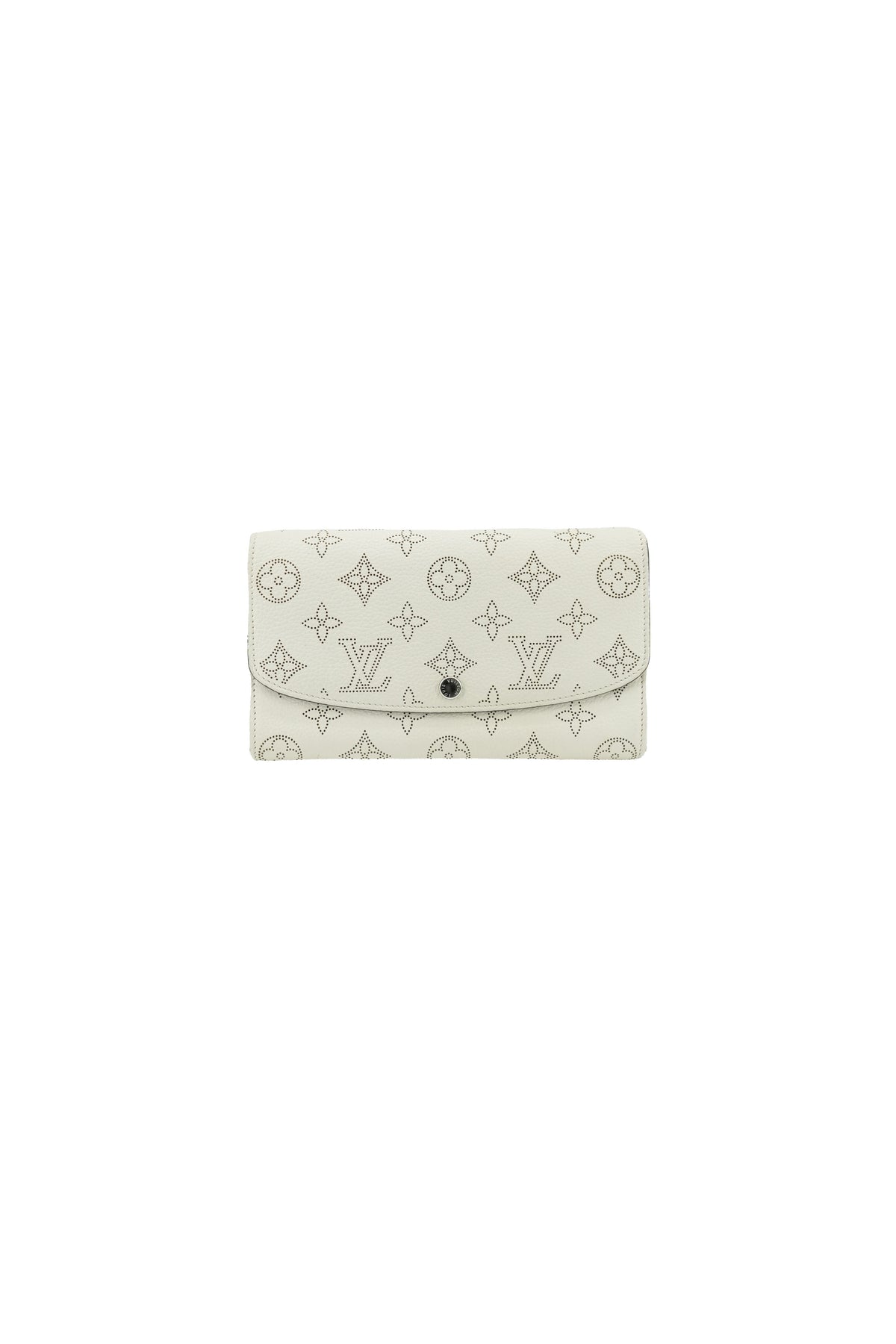 Louis Vuitton white Mahina leather Iris wallet TN5104
