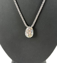 Effy sterling silver, 18k gold, & diamond pendant necklace