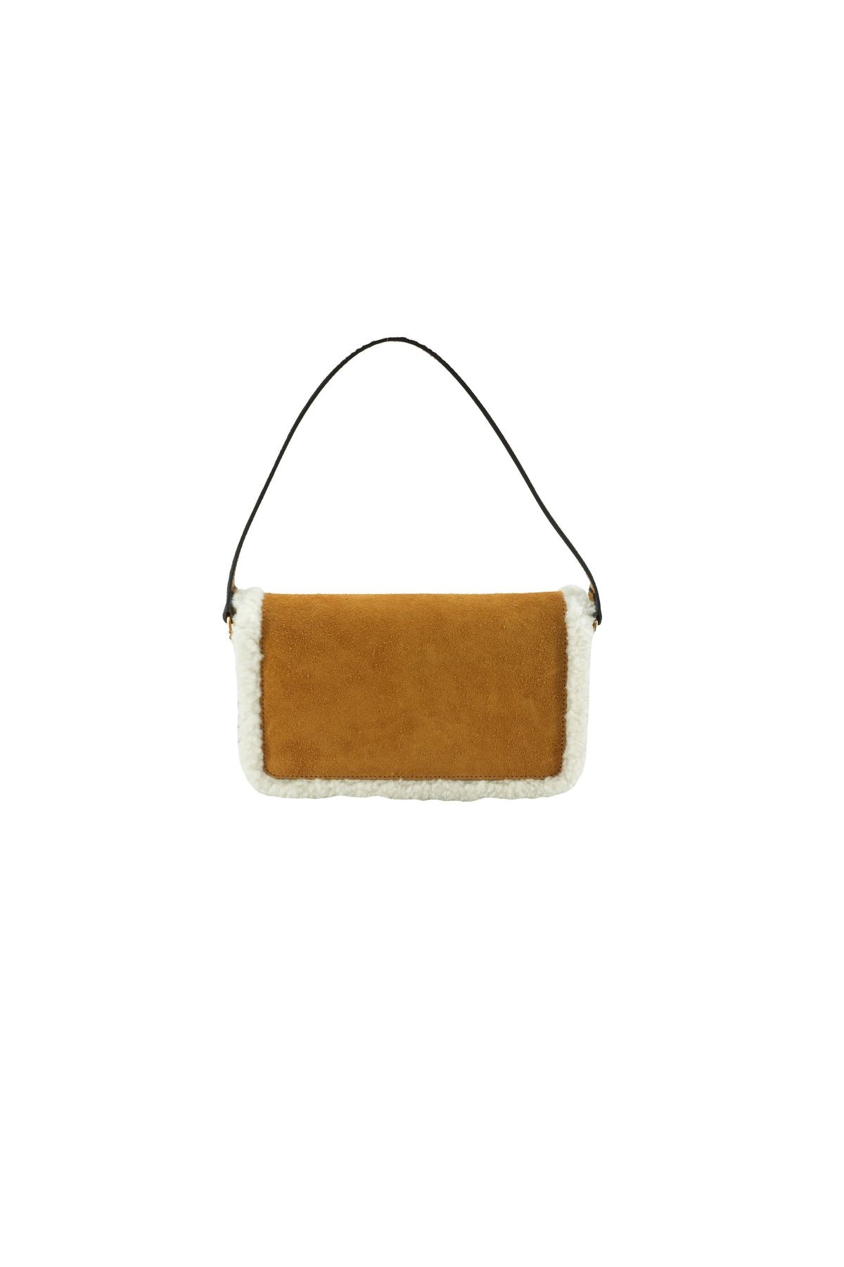 Gucci Horsebit Flap 1955 Shoulder Bag with suede shearling mini 760319-0416