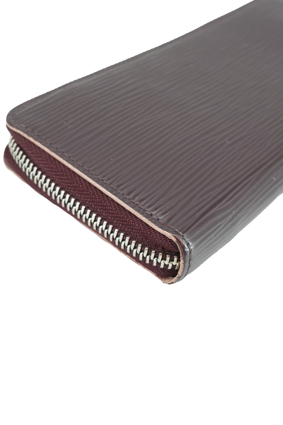 Louis Vuitton burgundy epi Clemence wallet UB1197