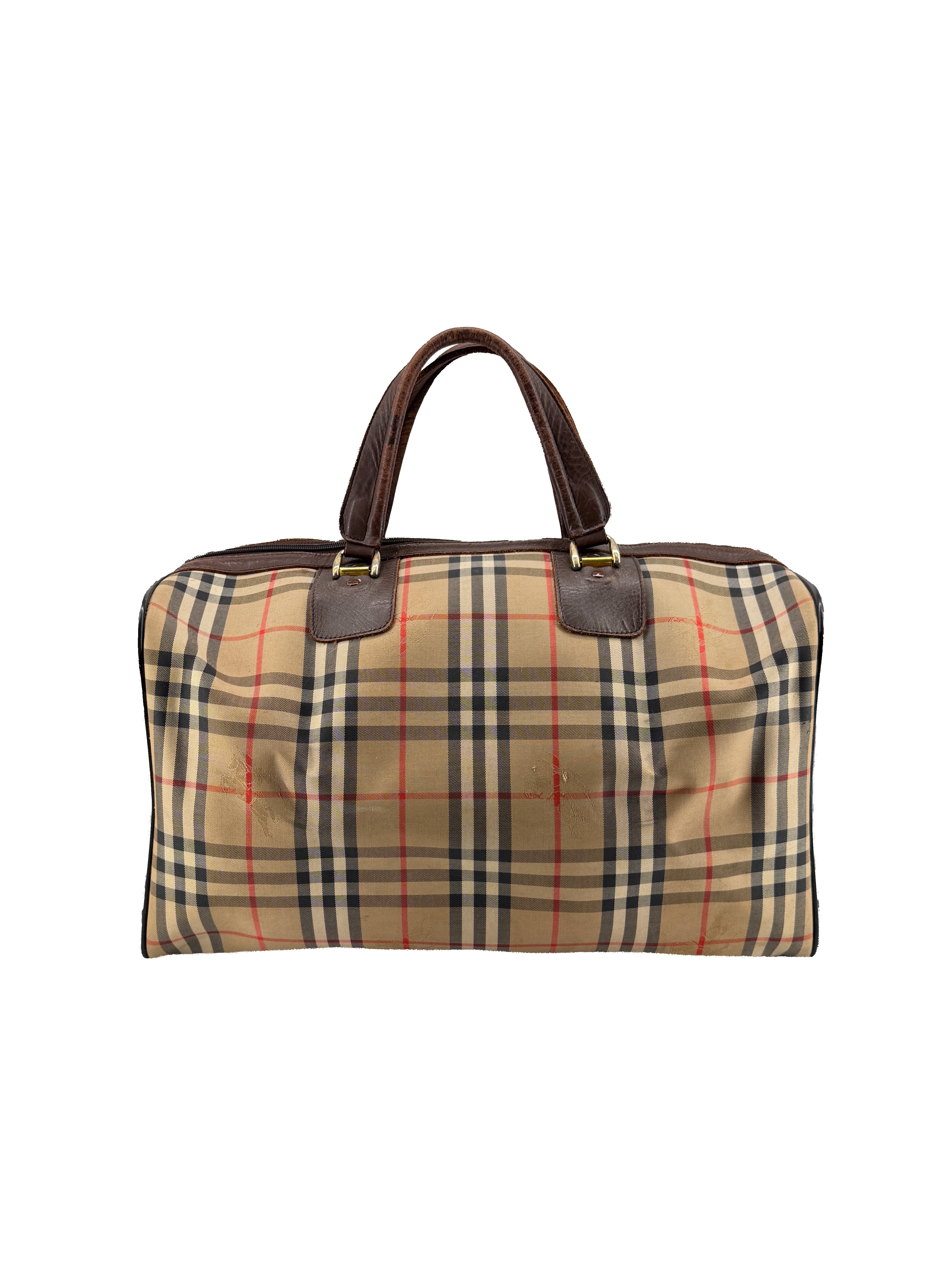 Burberry vintage nova check Boston duffle bag *as is*