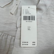 Anthropologie cream long sleeve top size XL NWT