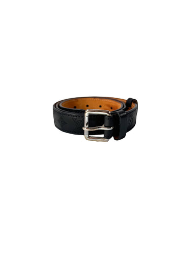 Louis Vuitton black leather Mahina belt size 90  CA0037
