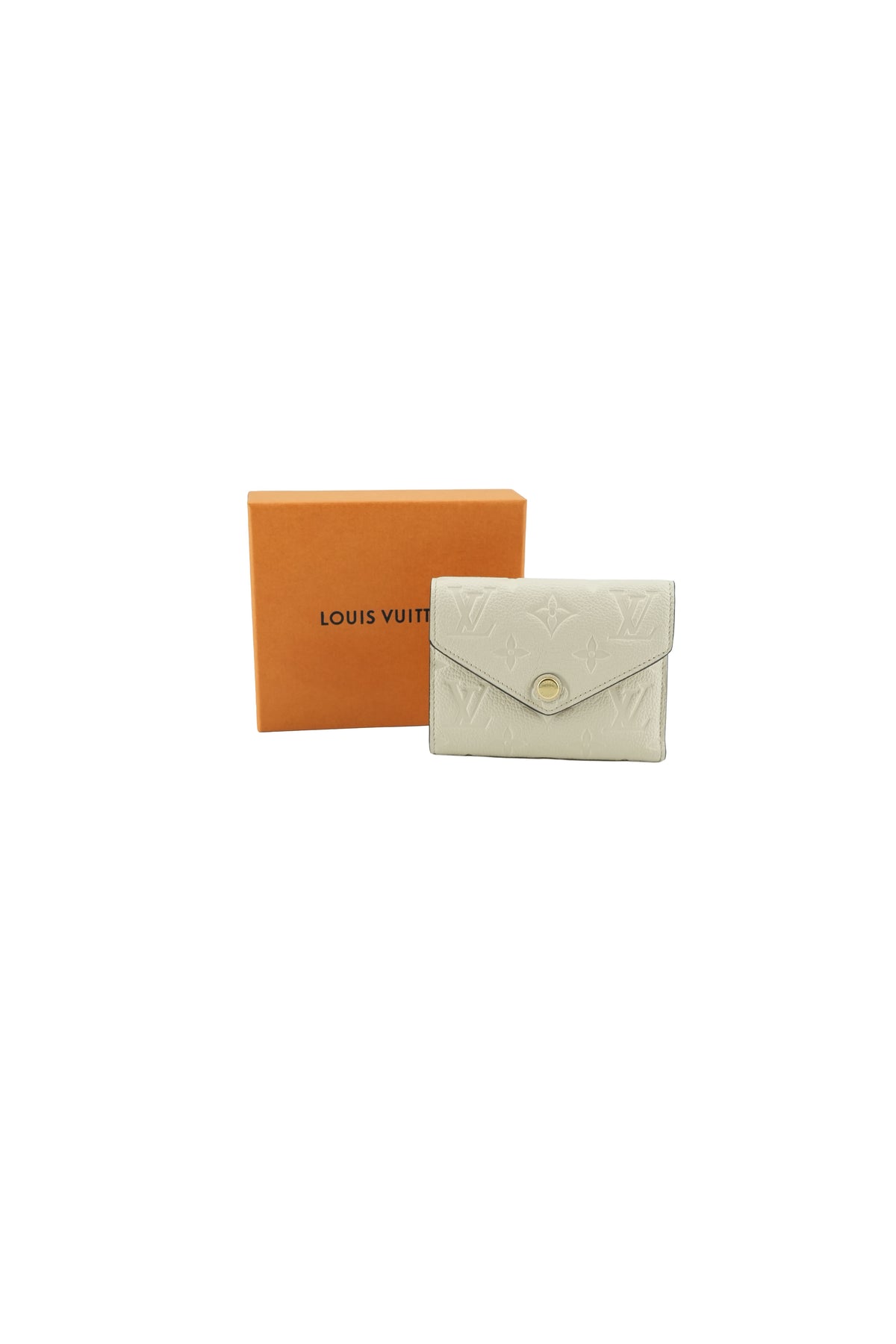 Louis Vuitton cream empreinte Victorine wallet NFC
