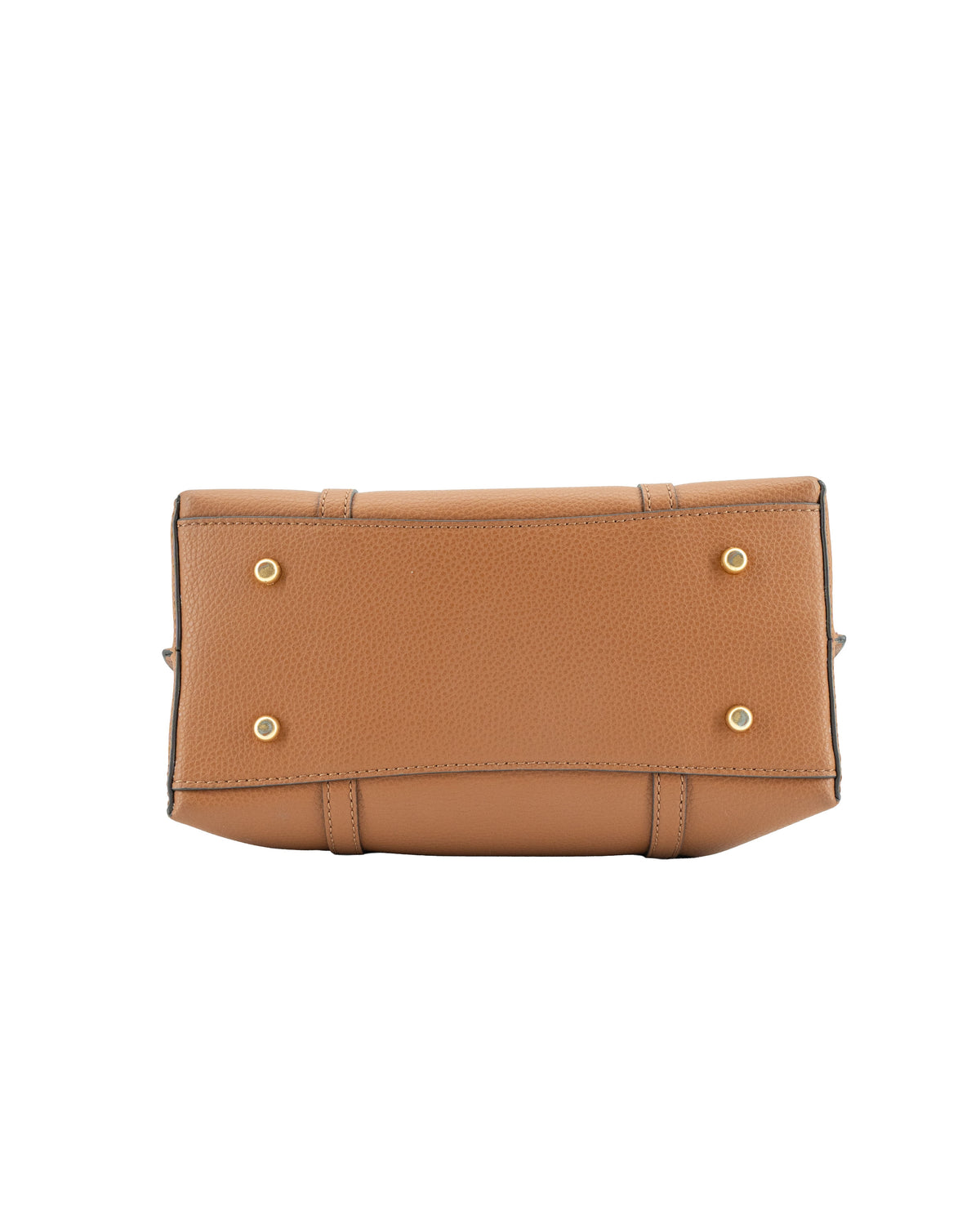 Tory Burch brown leather small Perry triple compartment tote