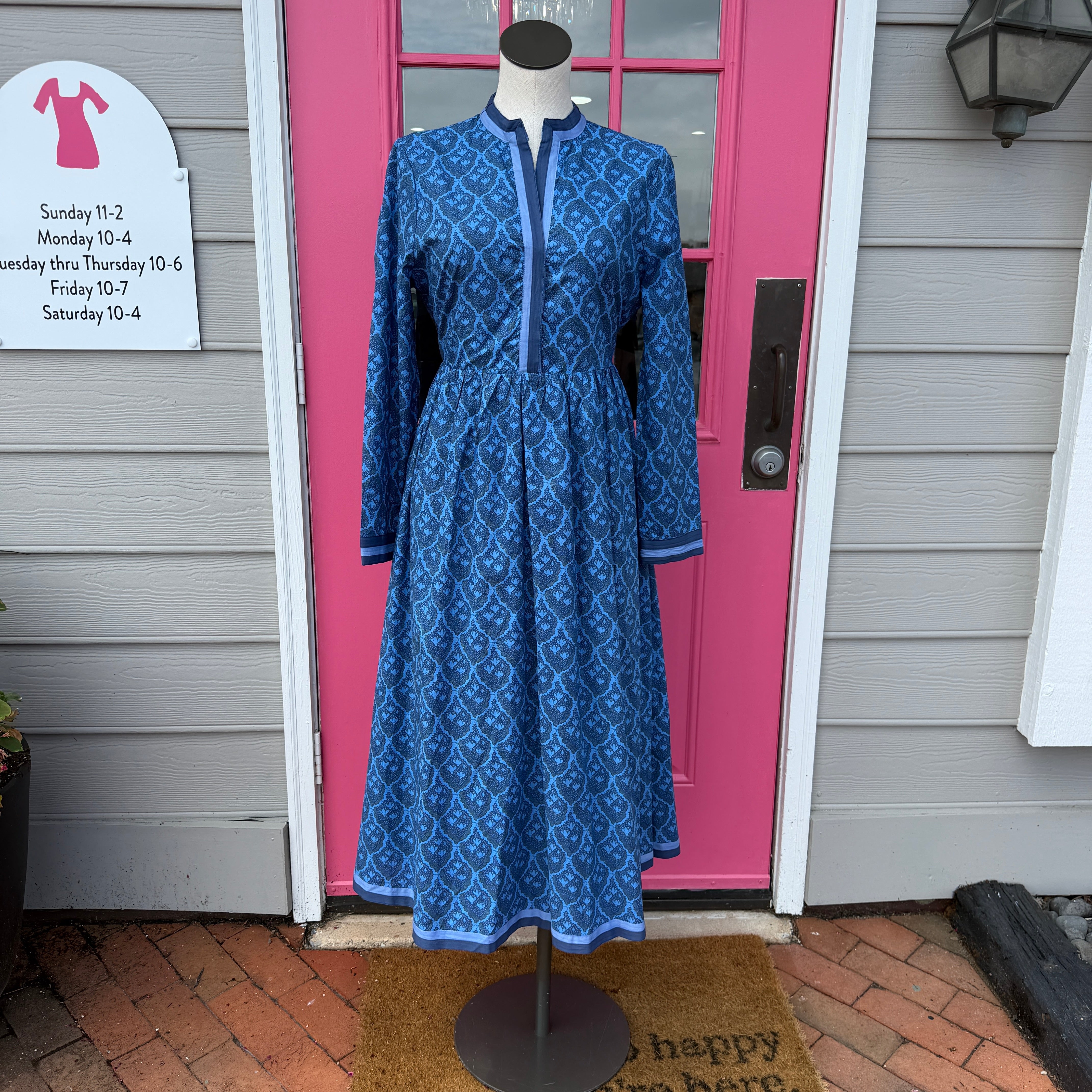 Hyacinth House blue floral dress size M