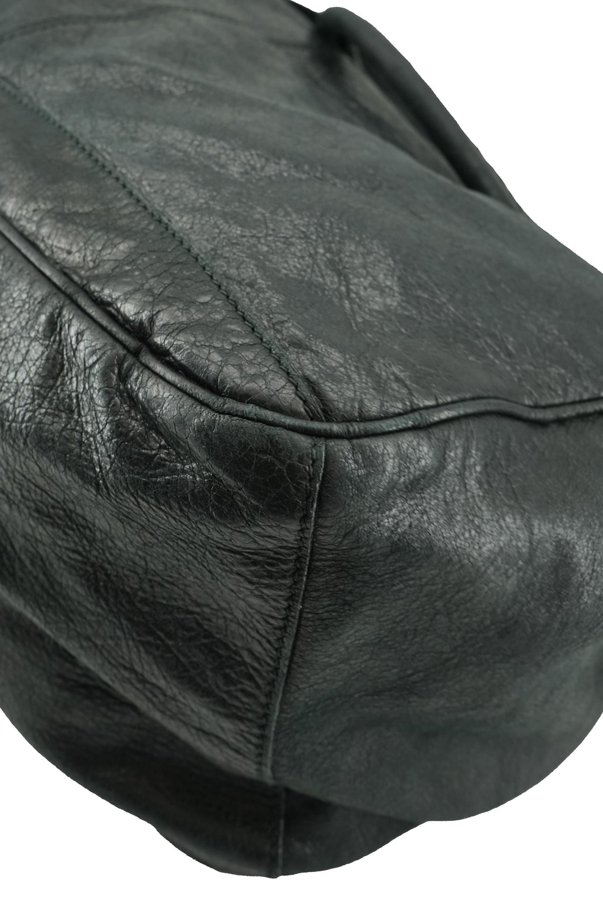 Balenciaga black leather Motocross Bridge bag 213048