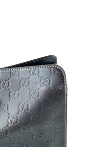 Gucci Guccissima deep navy new Jackie satchel 152610 002058