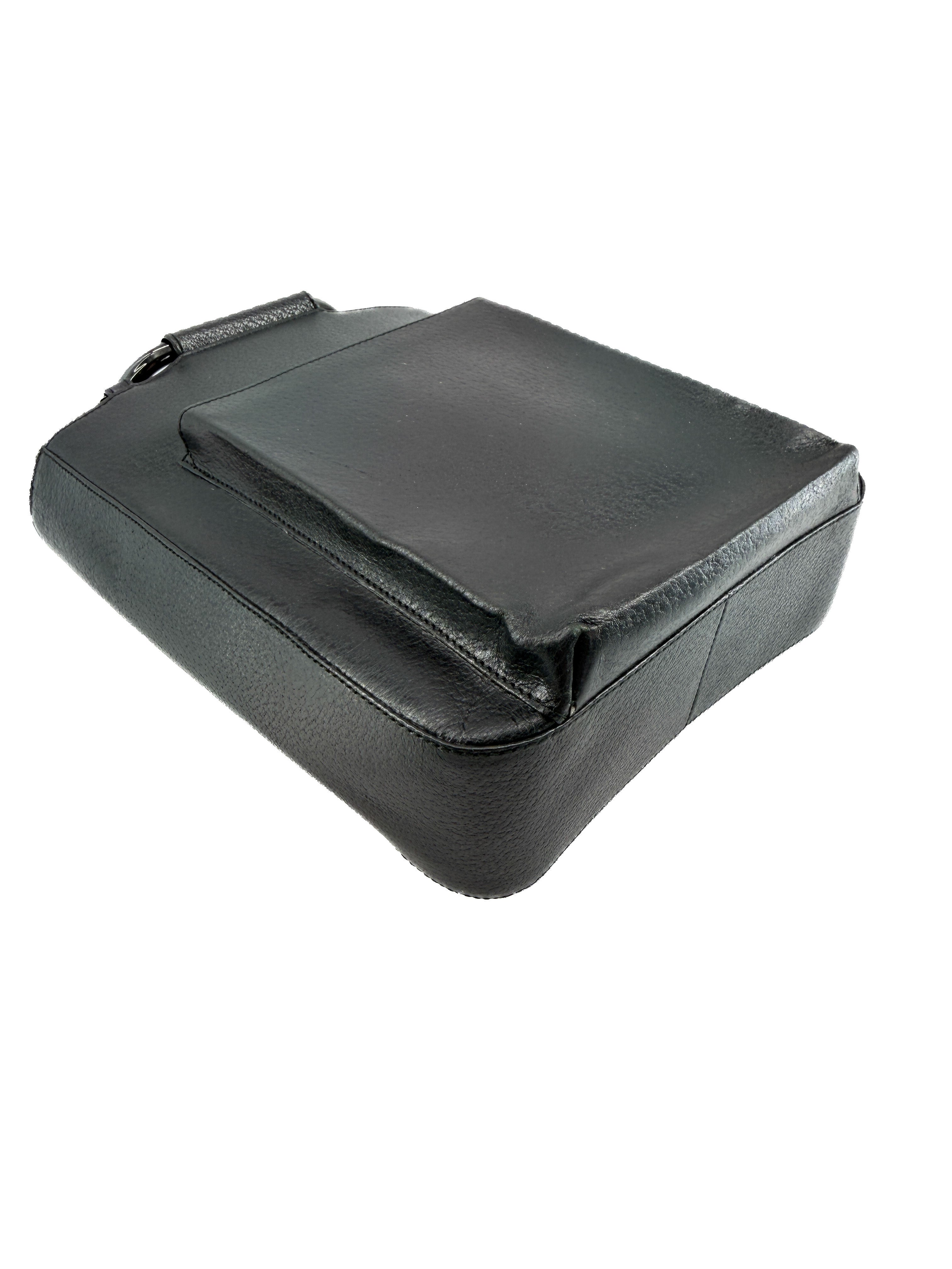 Gucci black vintage mini tote 0463