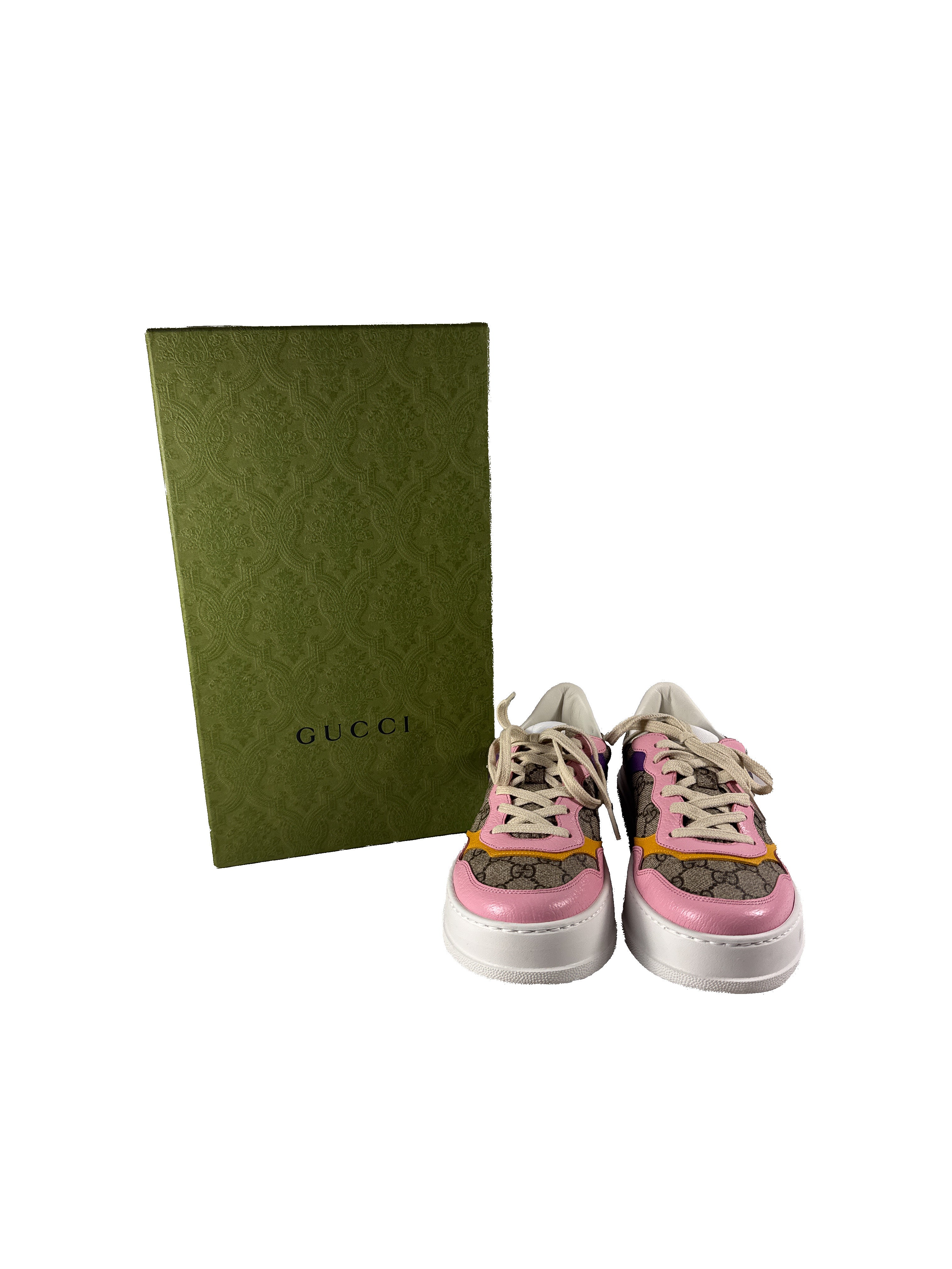 Gucci GG supreme multicolor sneakers size 39 BOX