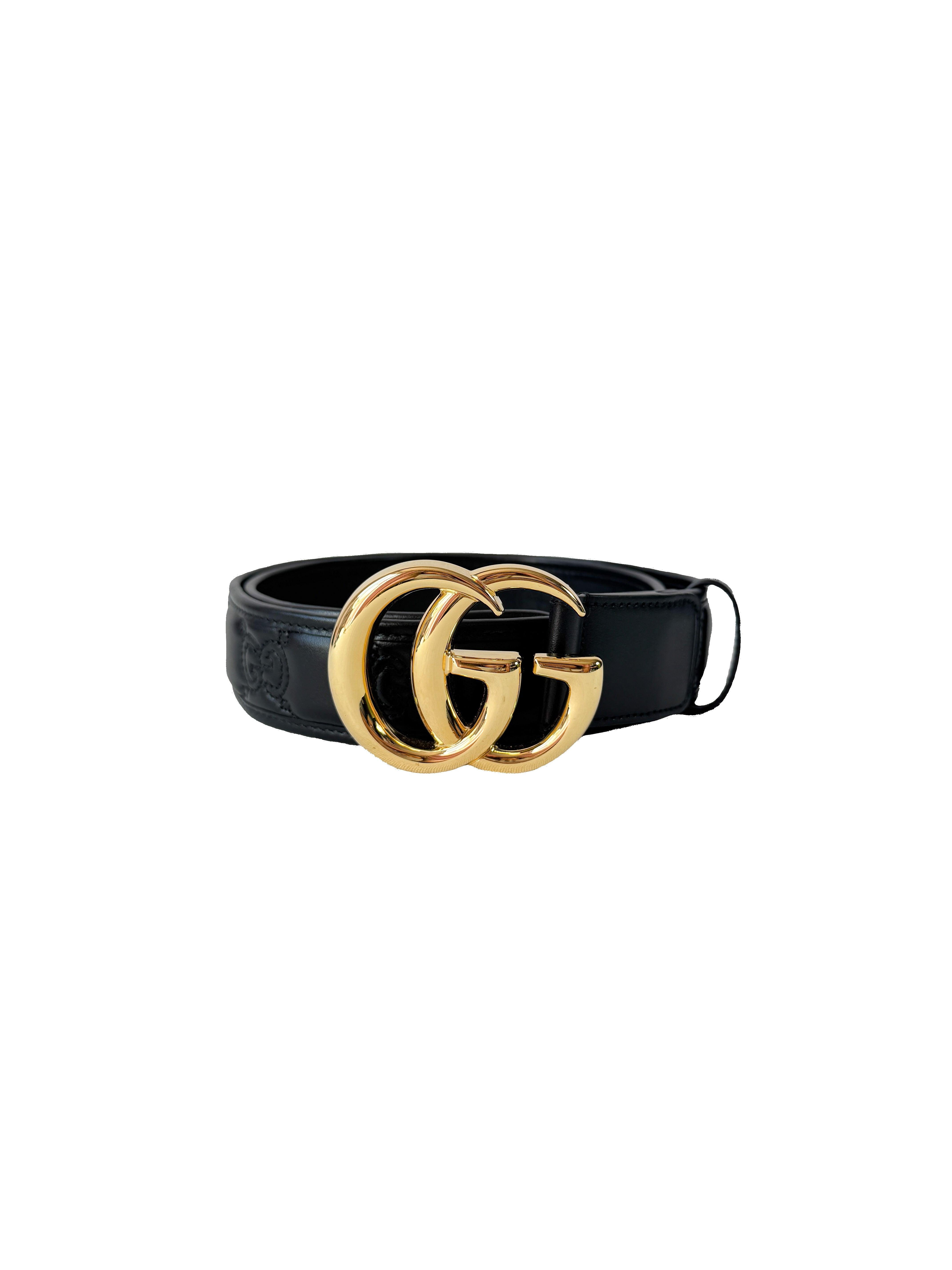 Gucci GG Marmont Matelasse Leather Belt size 90/36