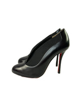 Christian Louboutin black toot couverte 100 nappa shiny pumps size 38.5 BOX