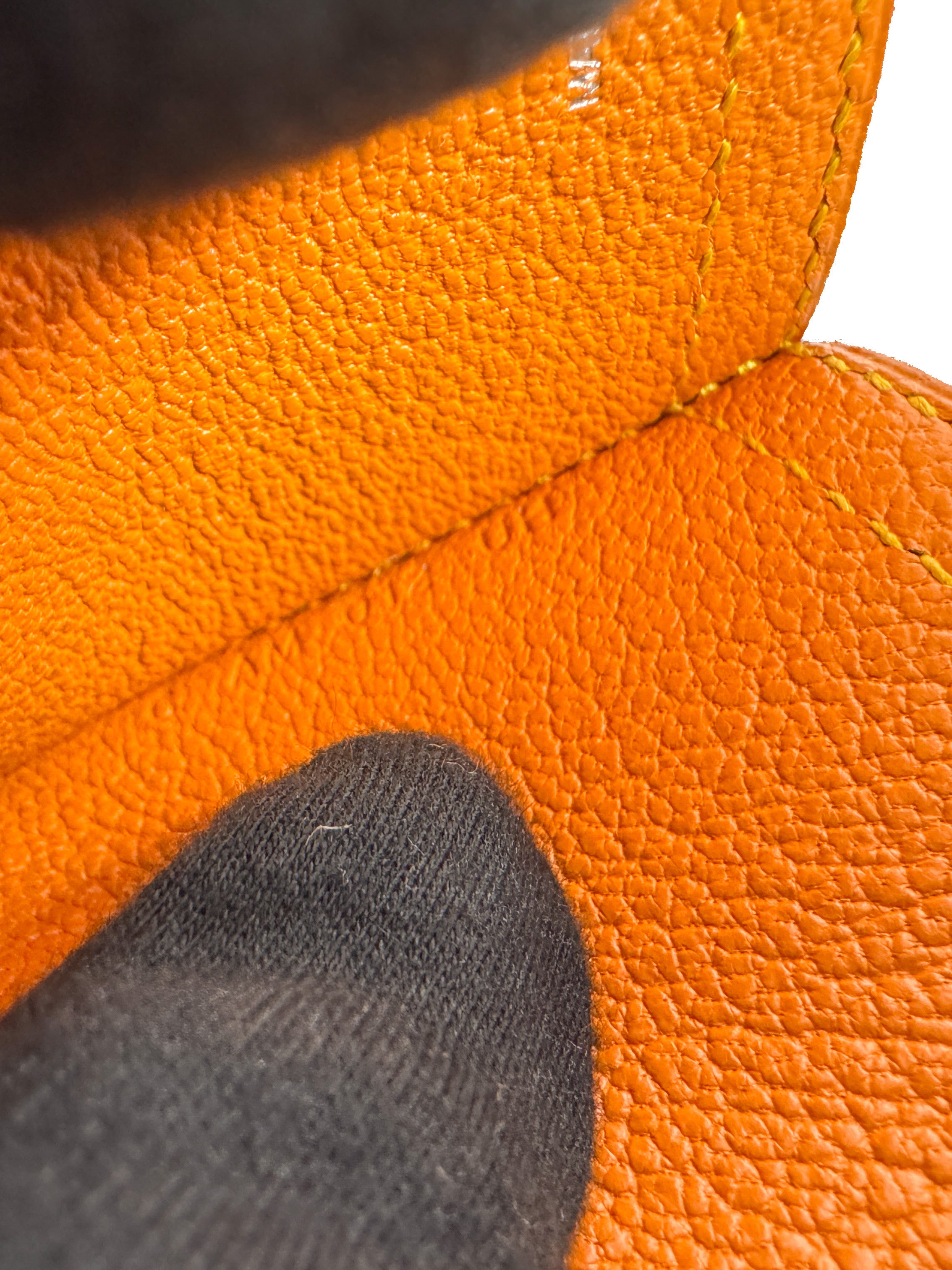 Hermès pink, dark green, yellow Camail bag charm G