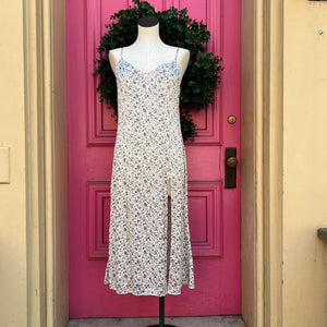 Reformation blue floral tank dress size M
