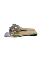 Mach & Mach double bow iridescent sandal size 38 NEW