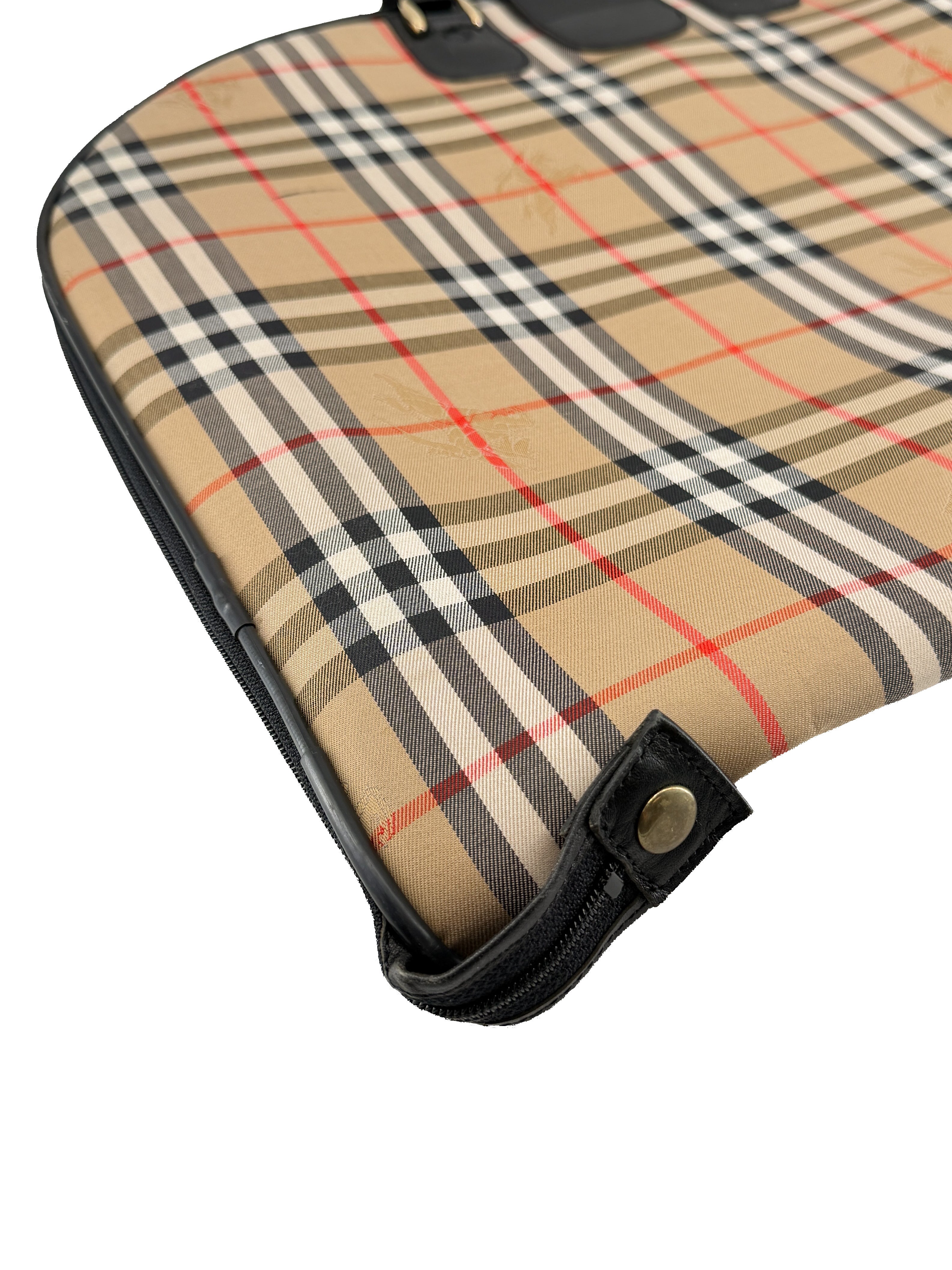 Burberry vintage Nova Check foldable garment bag