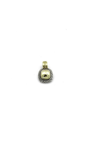 David Yurman sterling silver 14k gold Albion pendant
