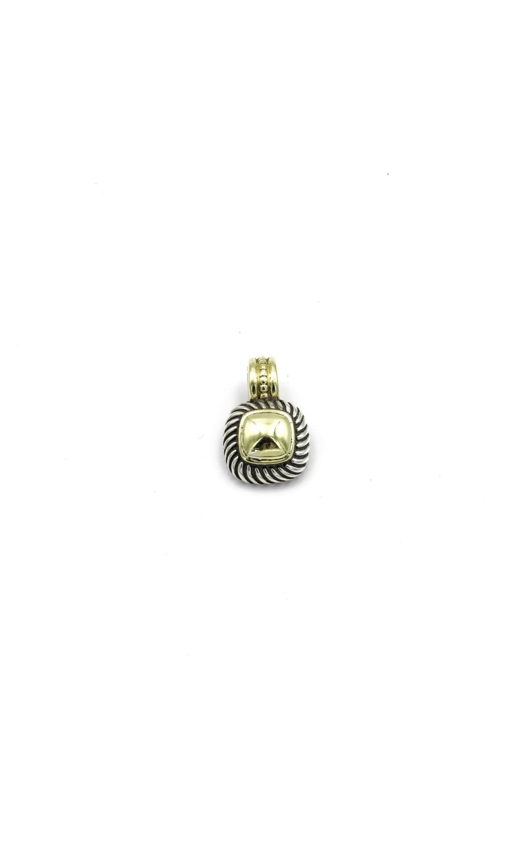 David Yurman sterling silver 14k gold Albion pendant