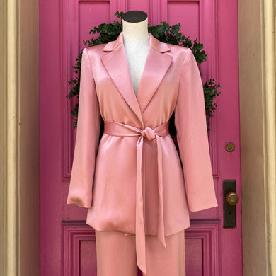 Alice + Olivia pink open blazer size M NWT