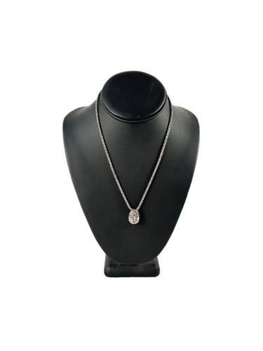 Effy sterling silver, 18k gold, & diamond pendant necklace