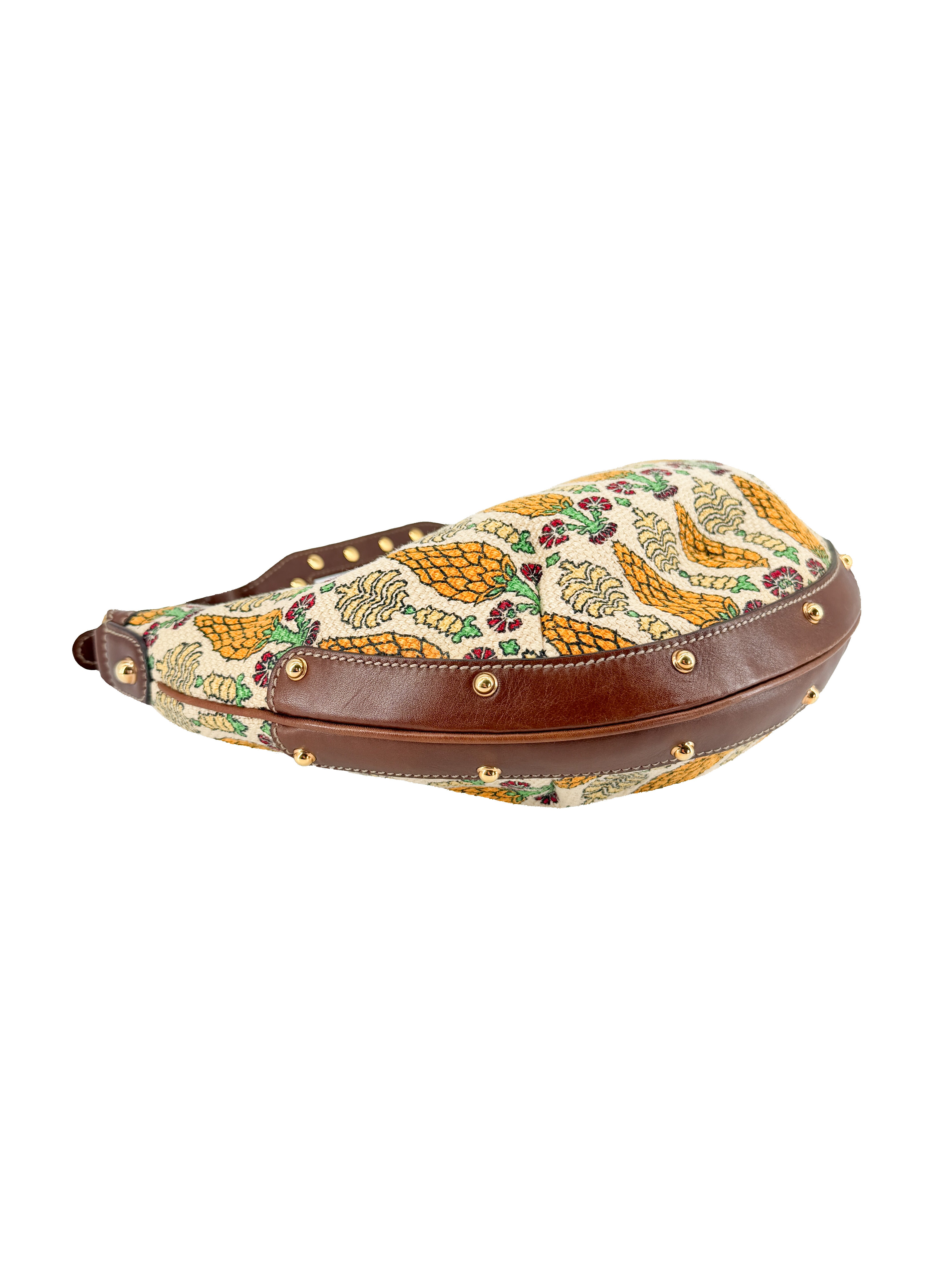 Gucci monogram Biba pineapple print hobo bag 159773 482794