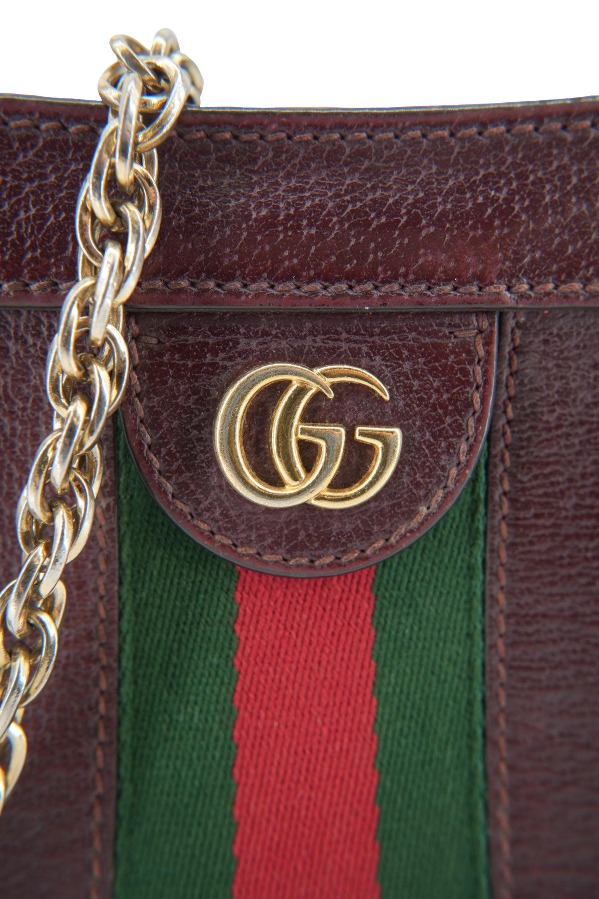Gucci Ophidia medium burgundy chain shoulder bag 503377 520981