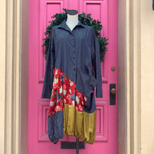Alembika black floral shirt dress size 10/12