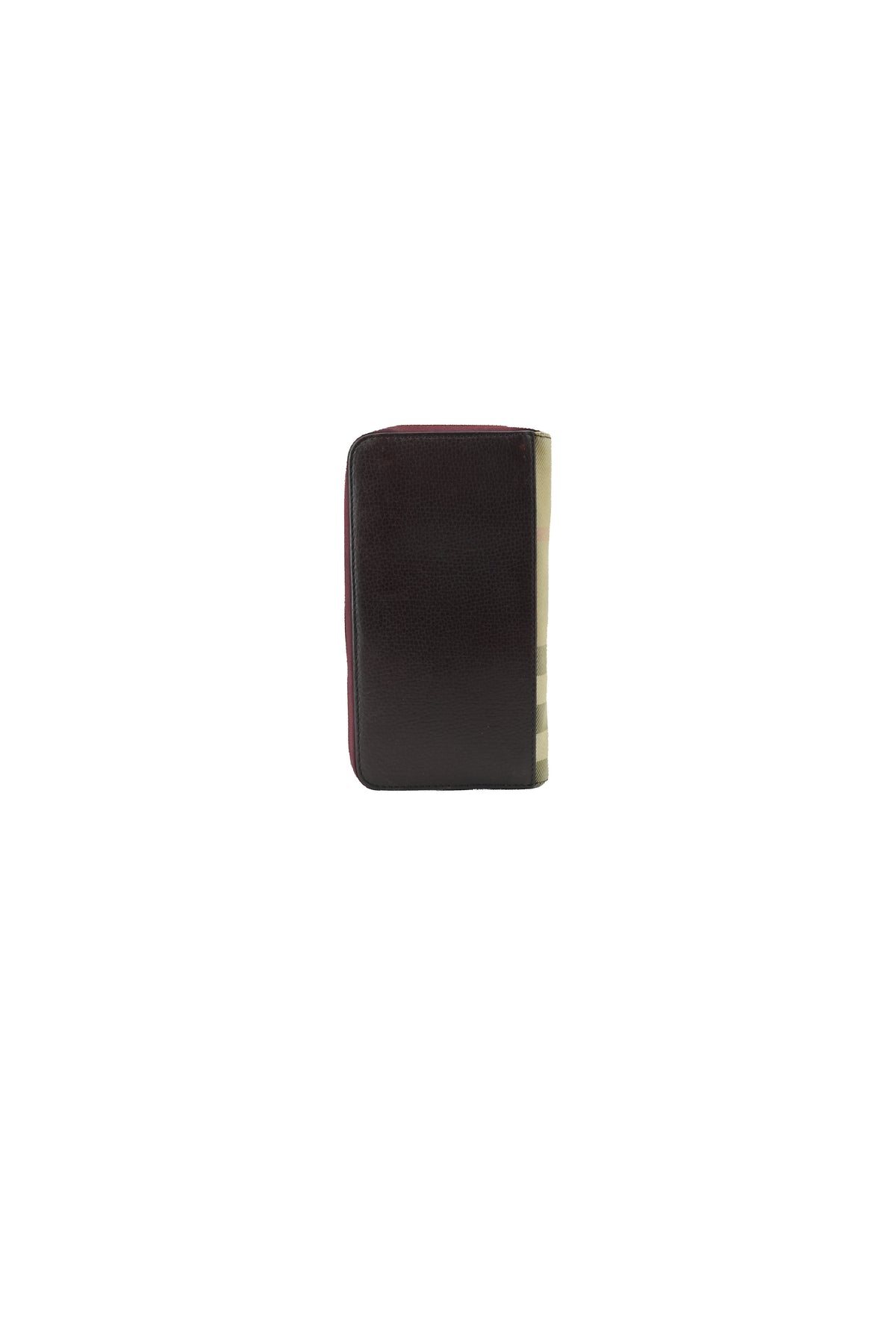 Burberry burgundy plaid organizer wallet MDTTSIC70CHI