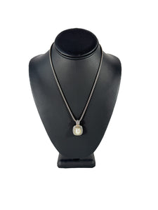 David Yurman sterling silver, 14k gold, pearl albion pendant necklace