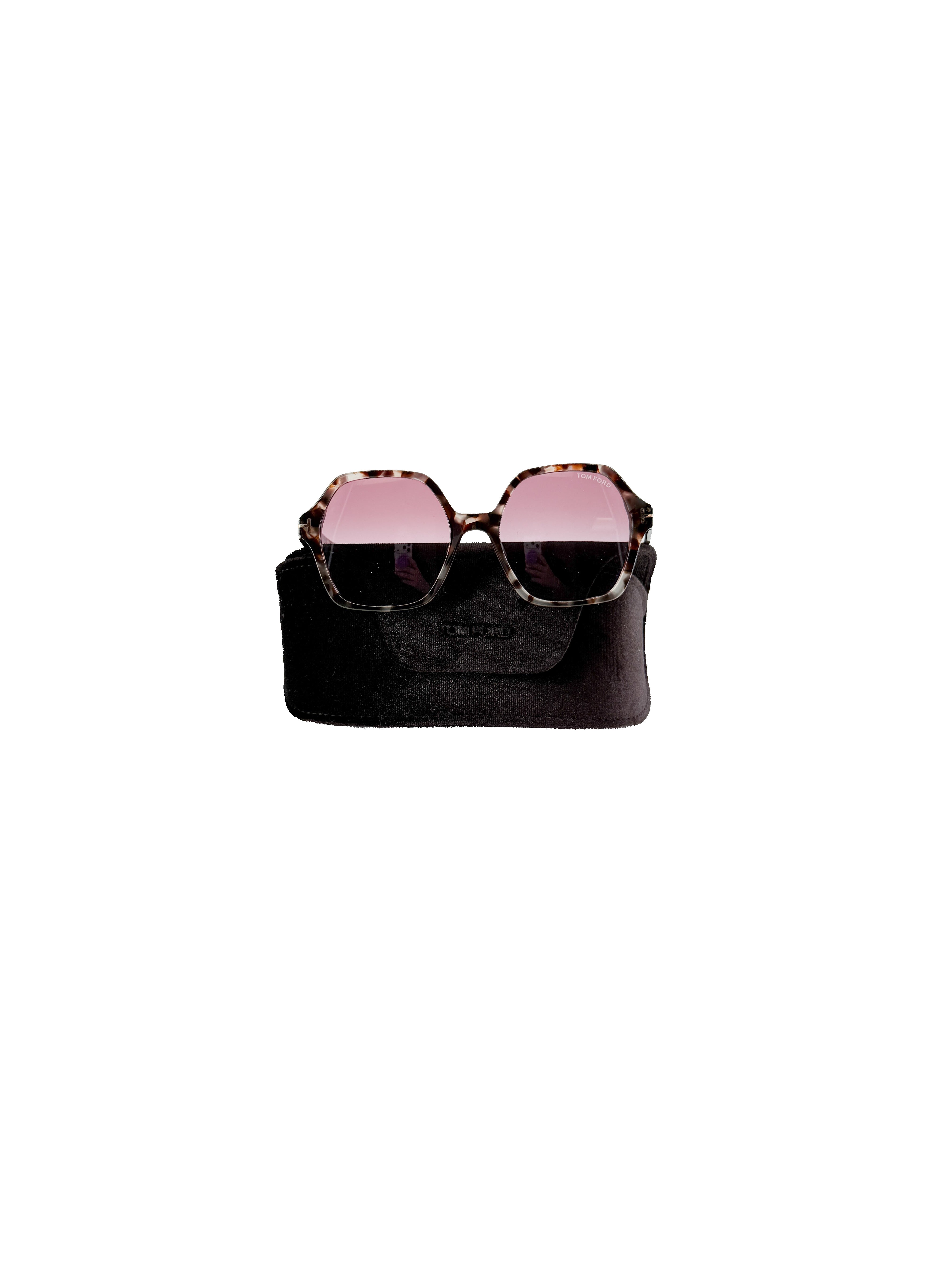 Tom Ford tortoise Romy sunglasses *case*