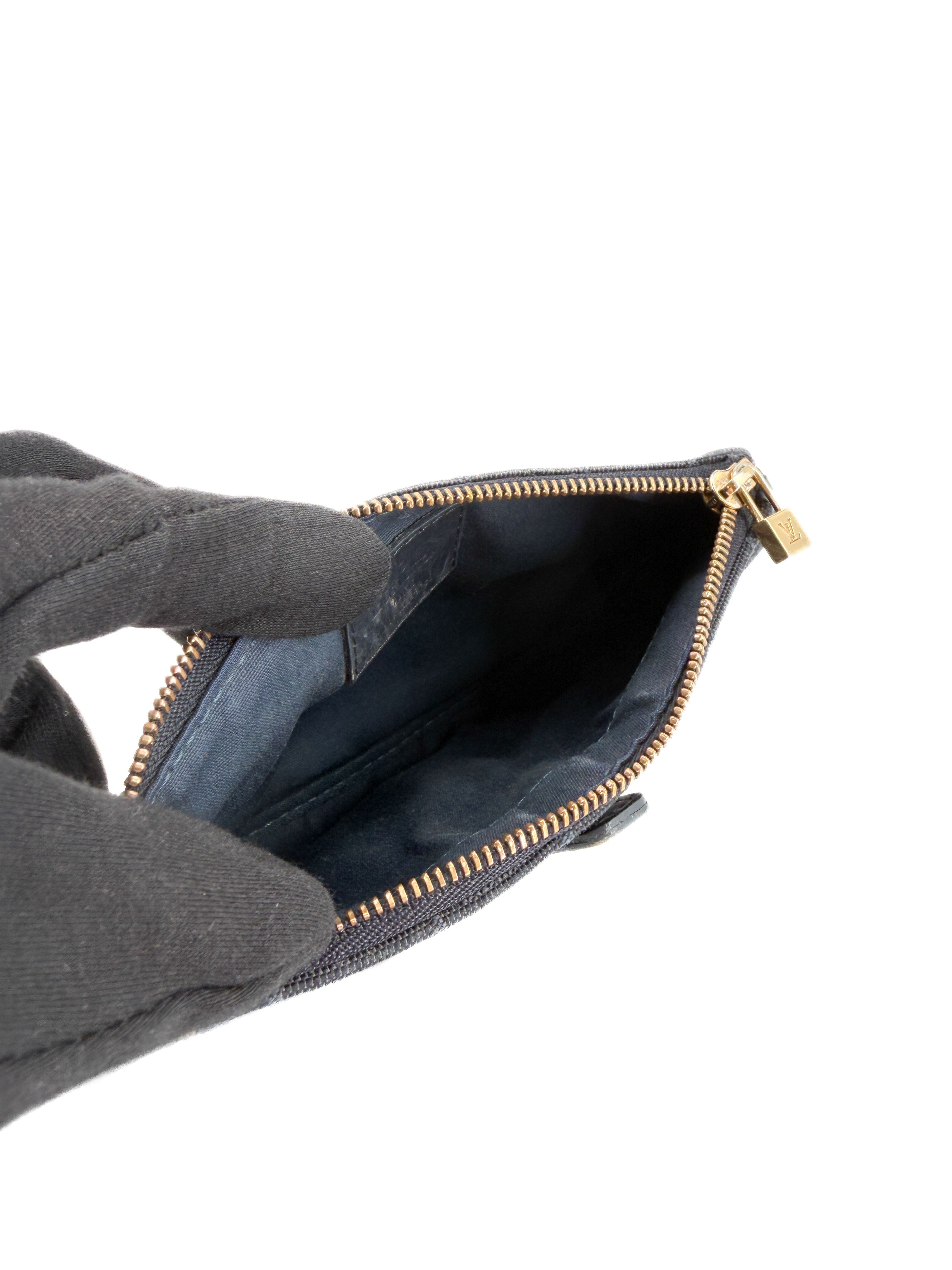 Louis Vuitton navy mini Anne Sophie pochette zip pouch FL0073