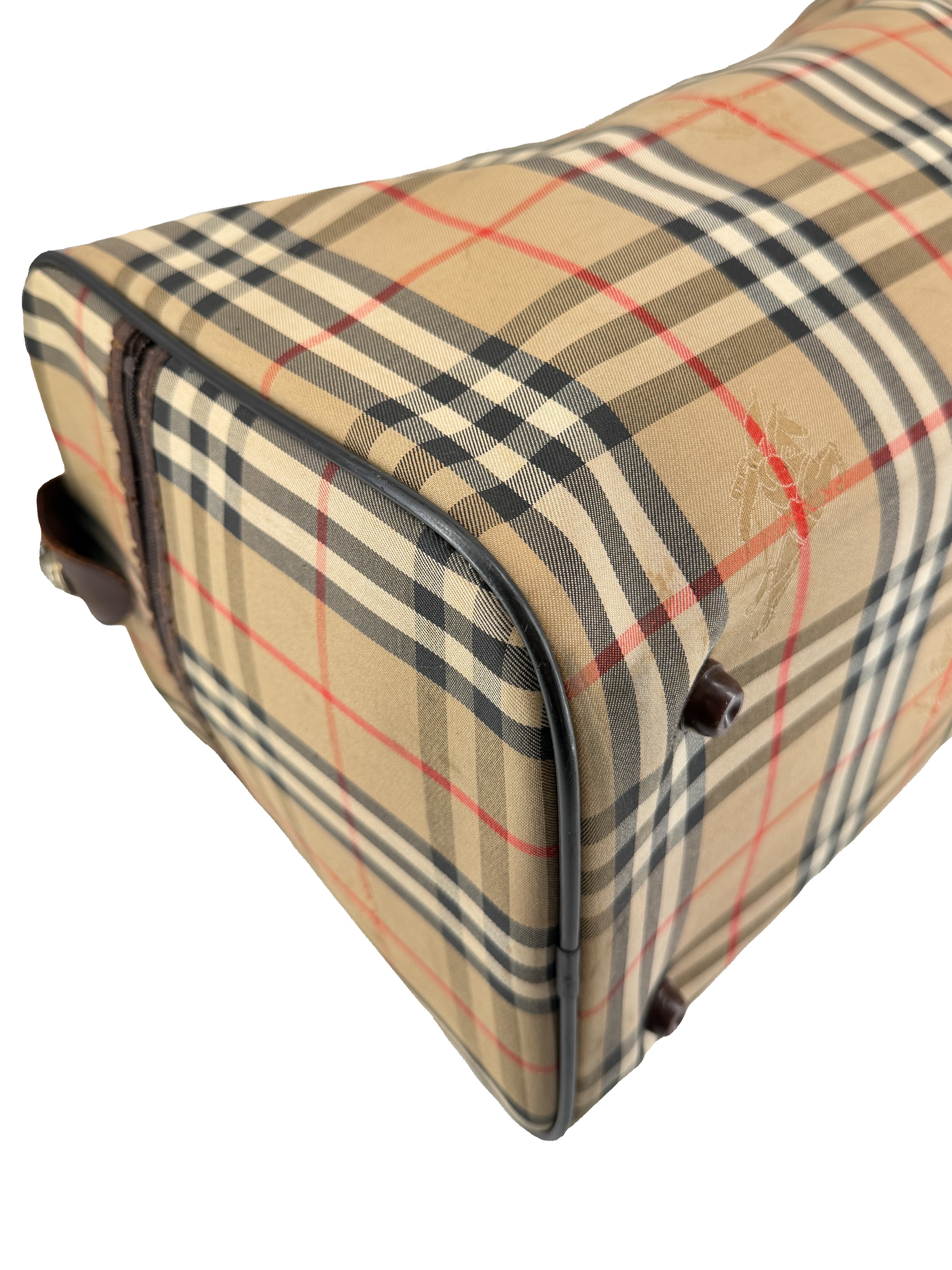 Burberry vintage nova check Boston duffle bag *as is*