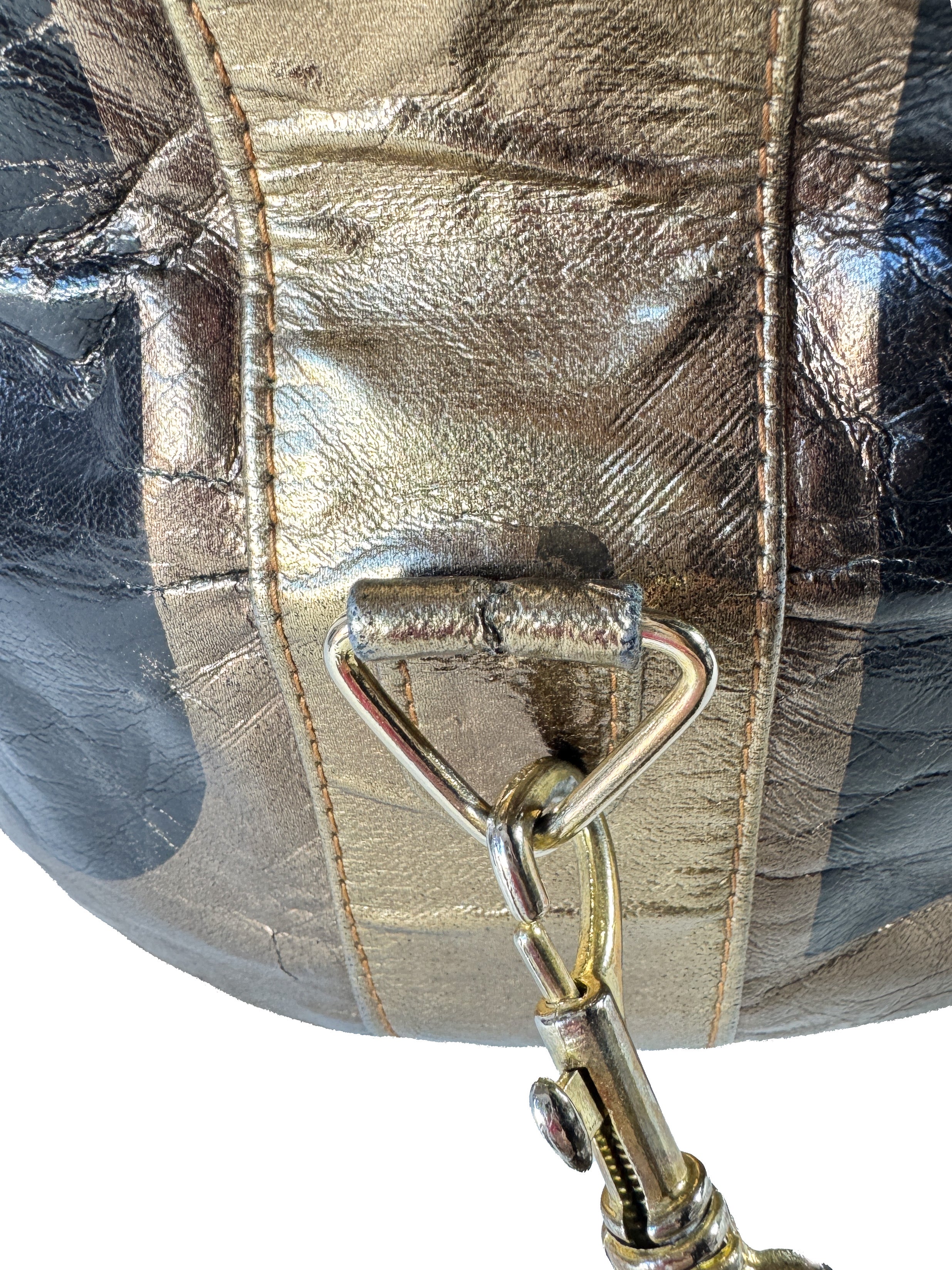 Moschino vintage Redwall bronze logo sling pack backpack