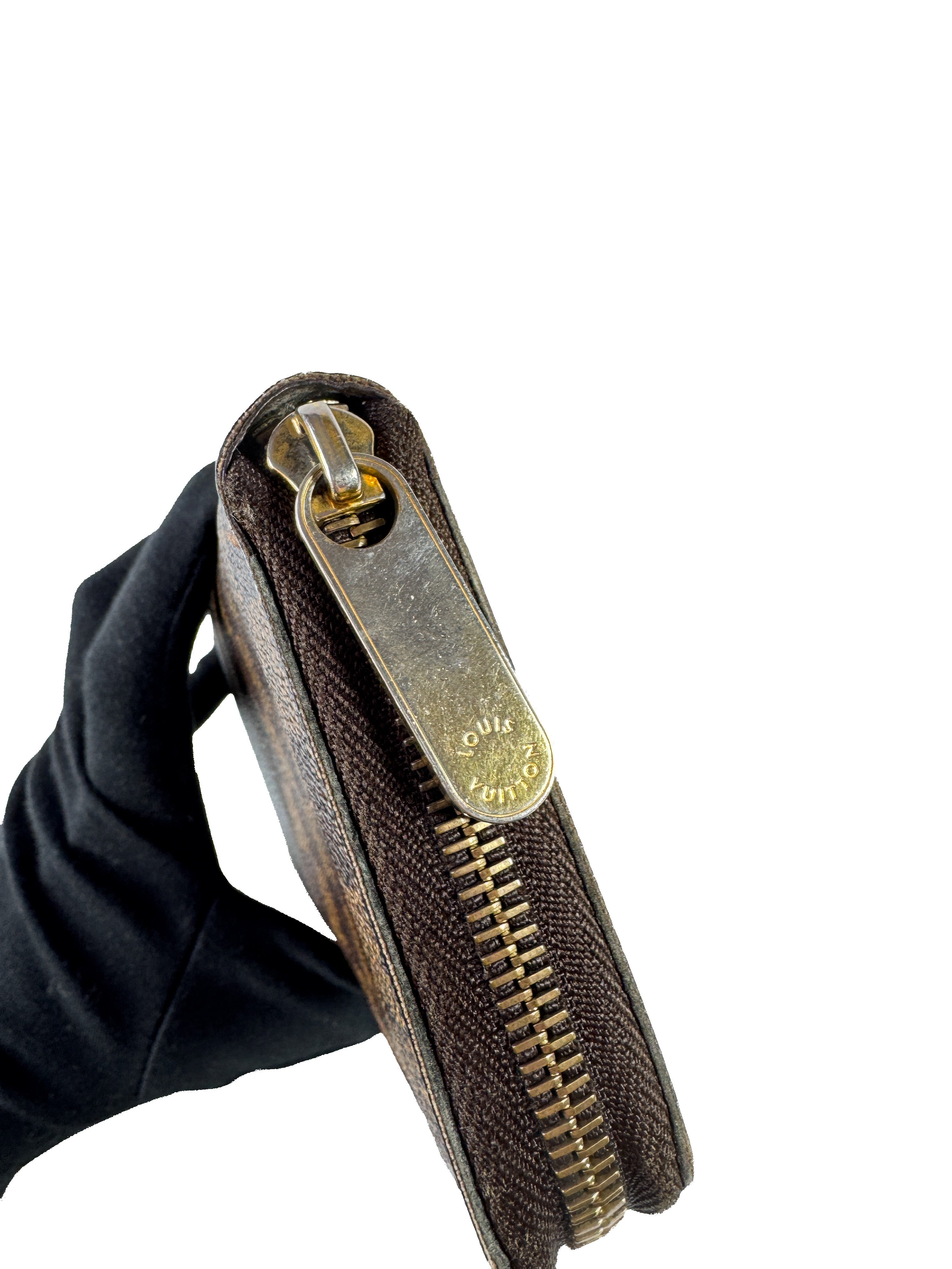 Louis Vuitton damier ebene zippy wallet CA1058