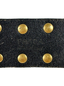 Prada black leather studded belt size 85 34