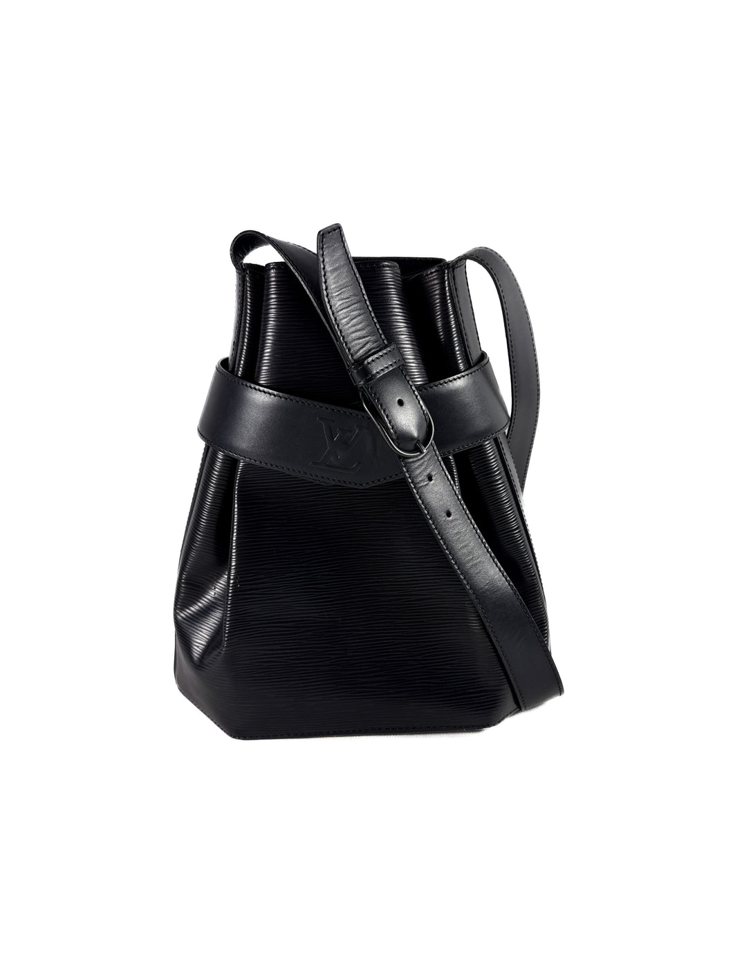 Louis Vuitton black epi Sac D'Epaule PM VI1918