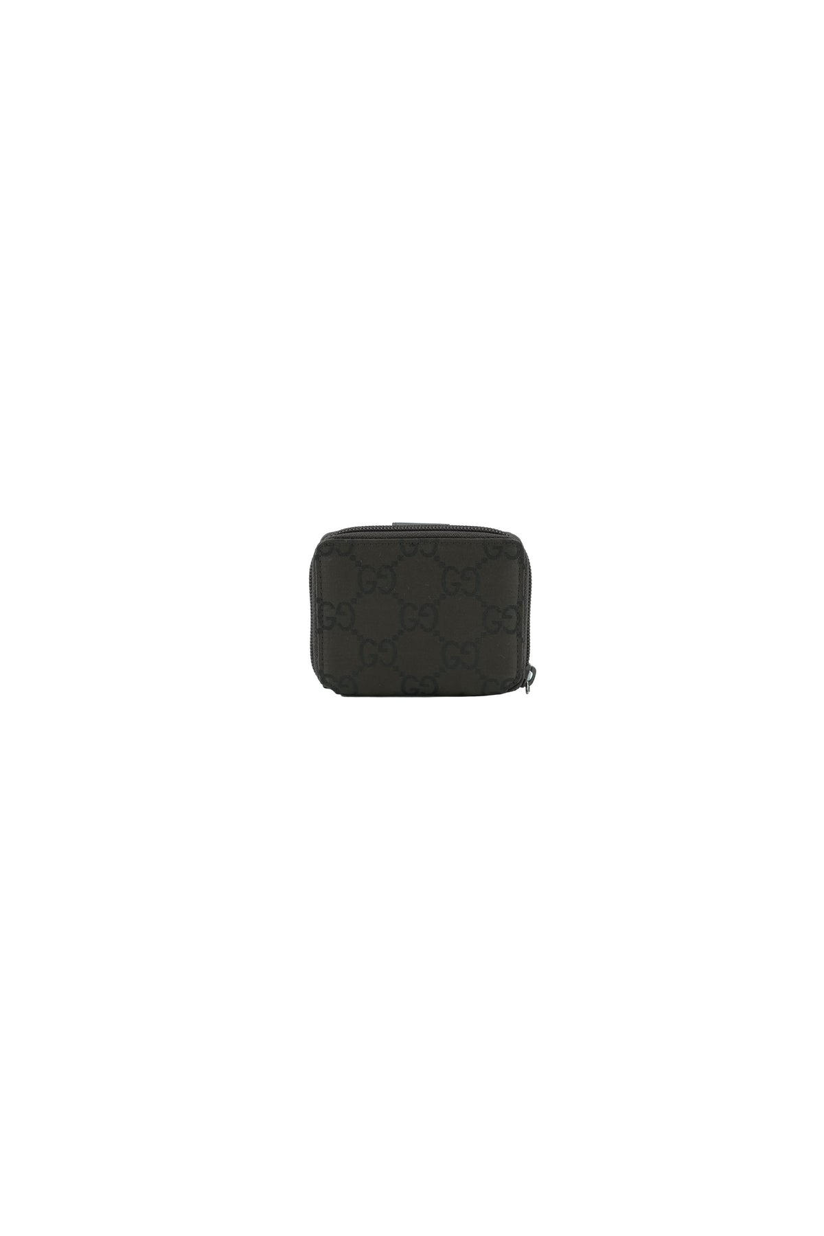 Gucci brown canvas leather GG compact wallet 035-0416-1991